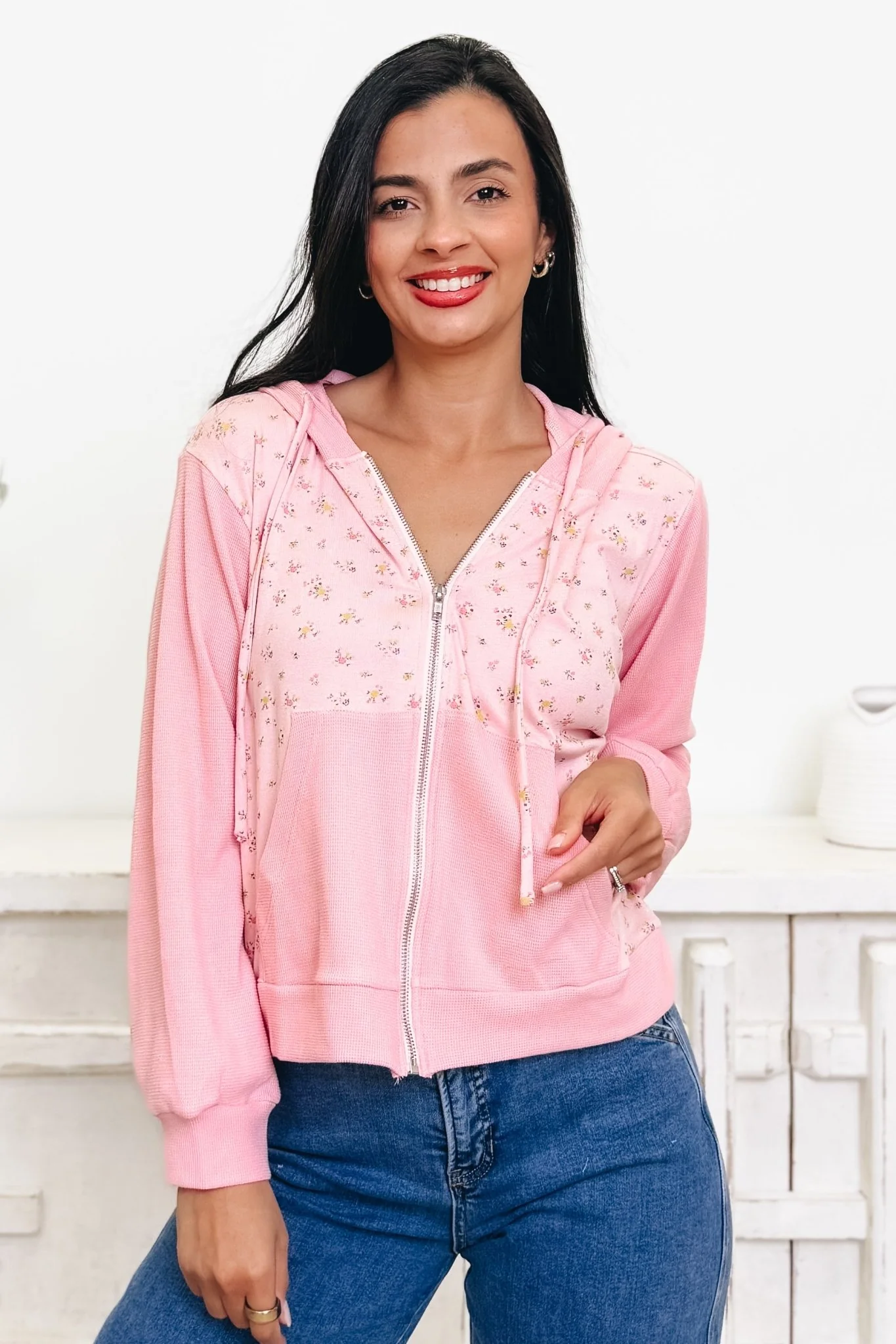 Something Groovy Floral Hoodie - 2 Colors! - Image 4