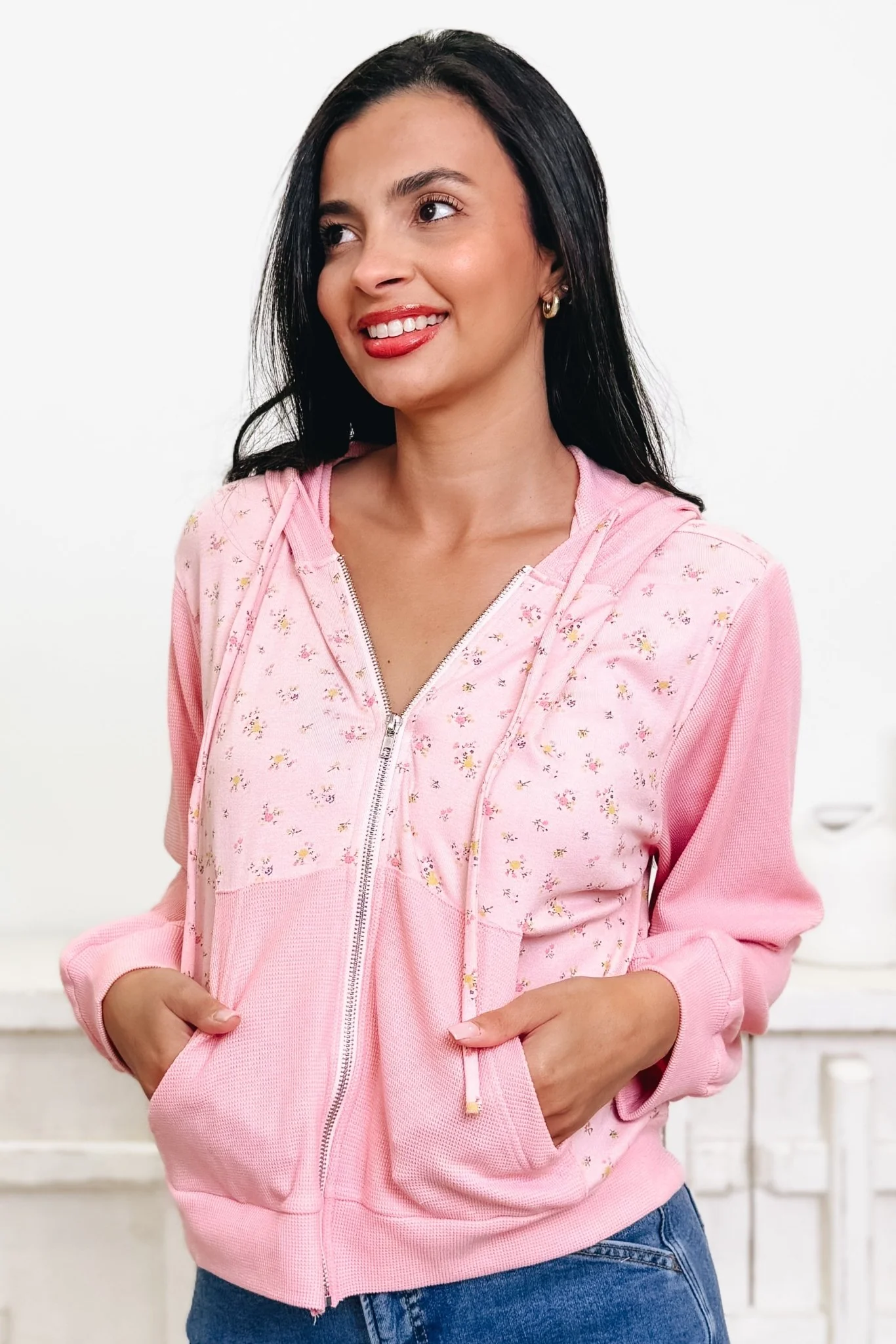 Something Groovy Floral Hoodie - 2 Colors! - Image 5