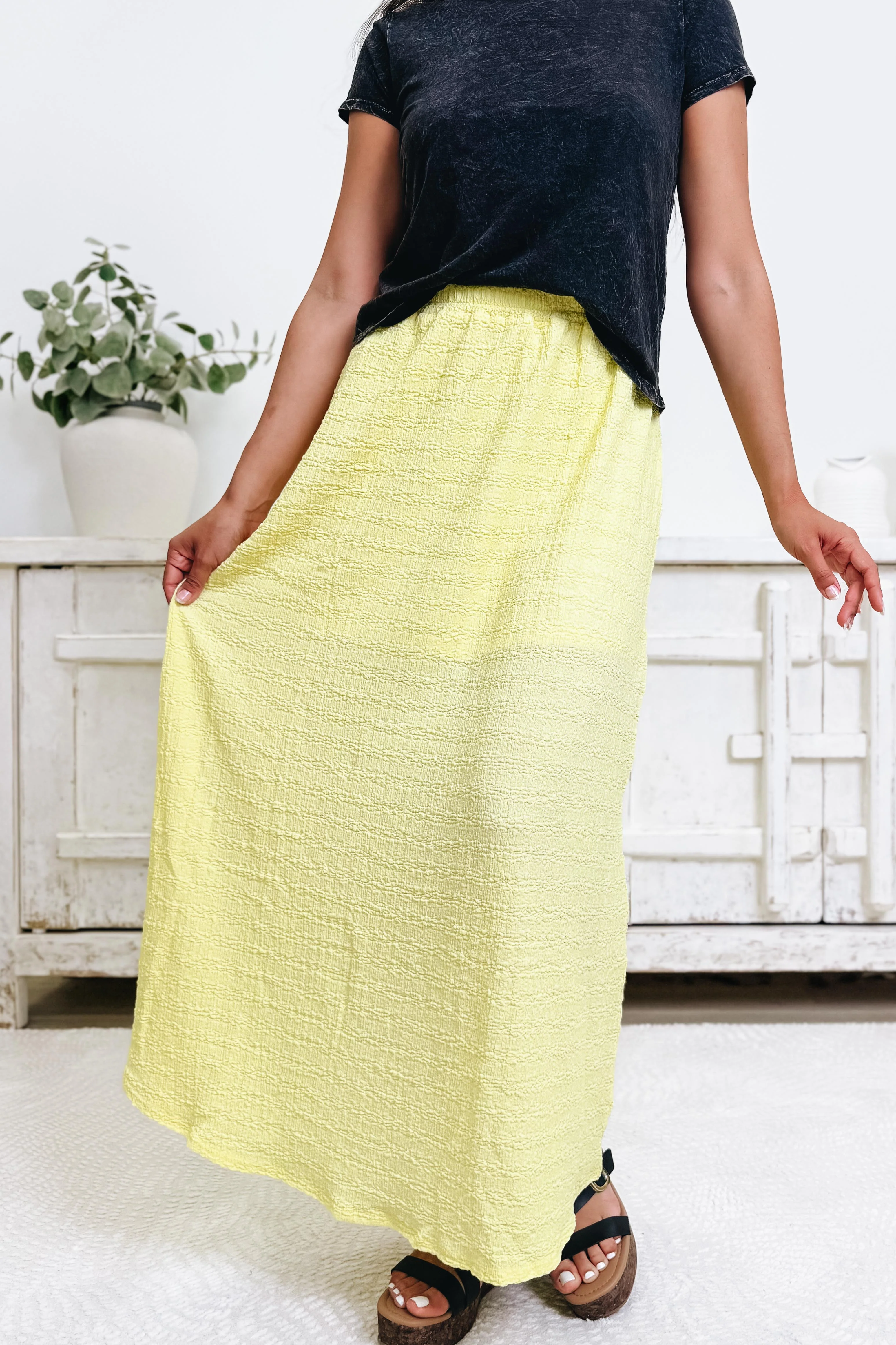 Honolulu Breeze Maxi Skirt - Yellow - Image 3