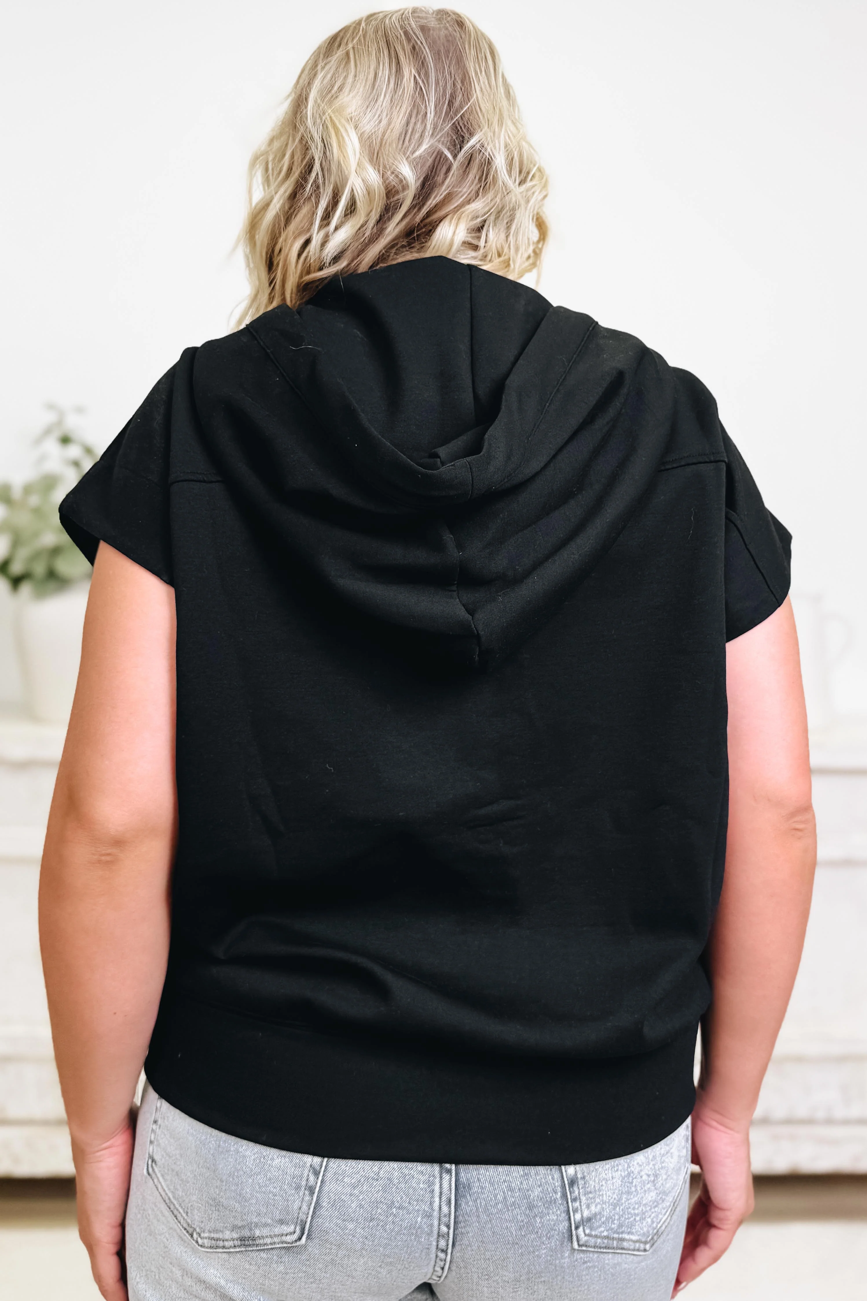 Ready Set Go Hooded Top - Black - Image 8