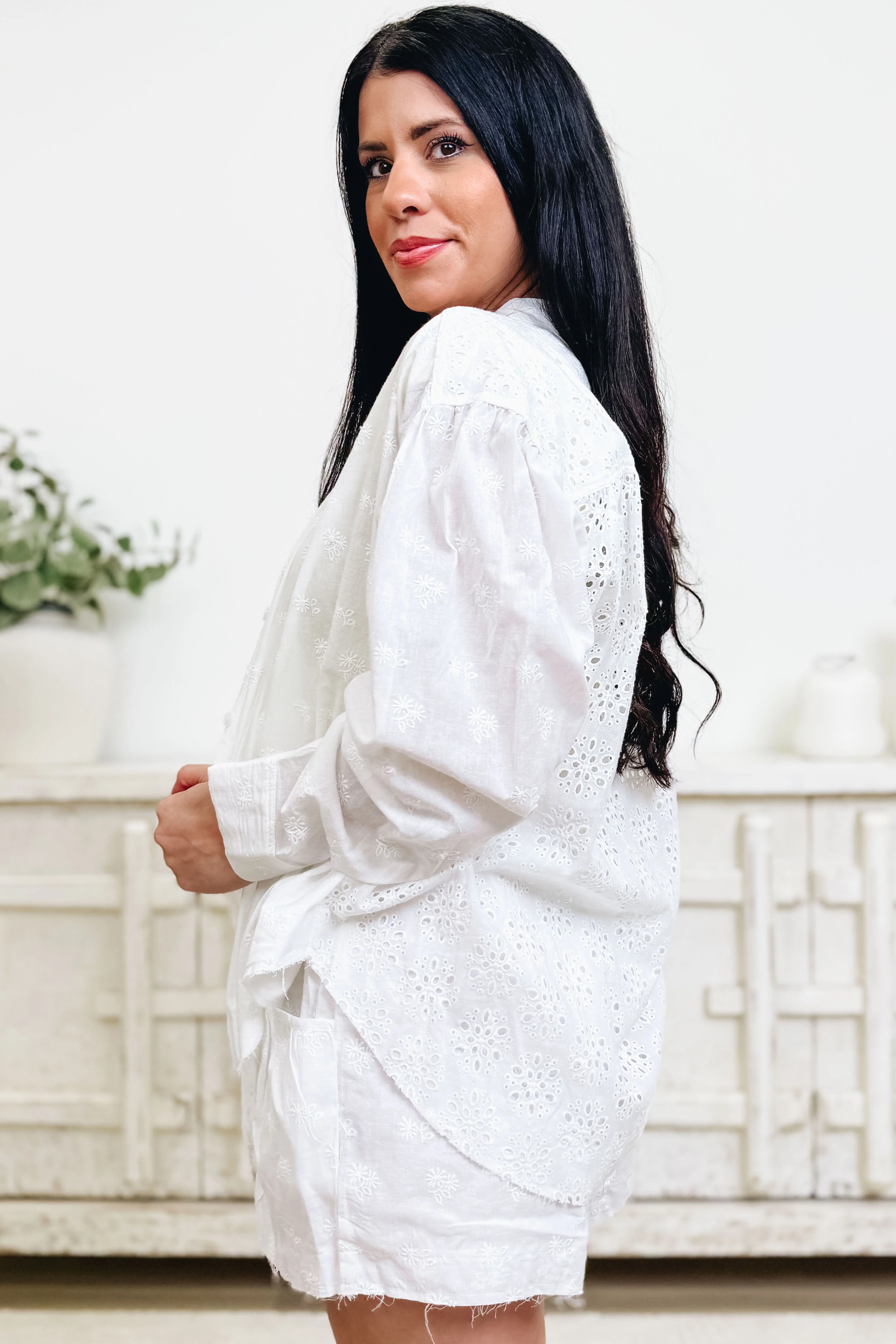 Simply Stunning Eyelet Shorts - 2 Colors! - Image 3