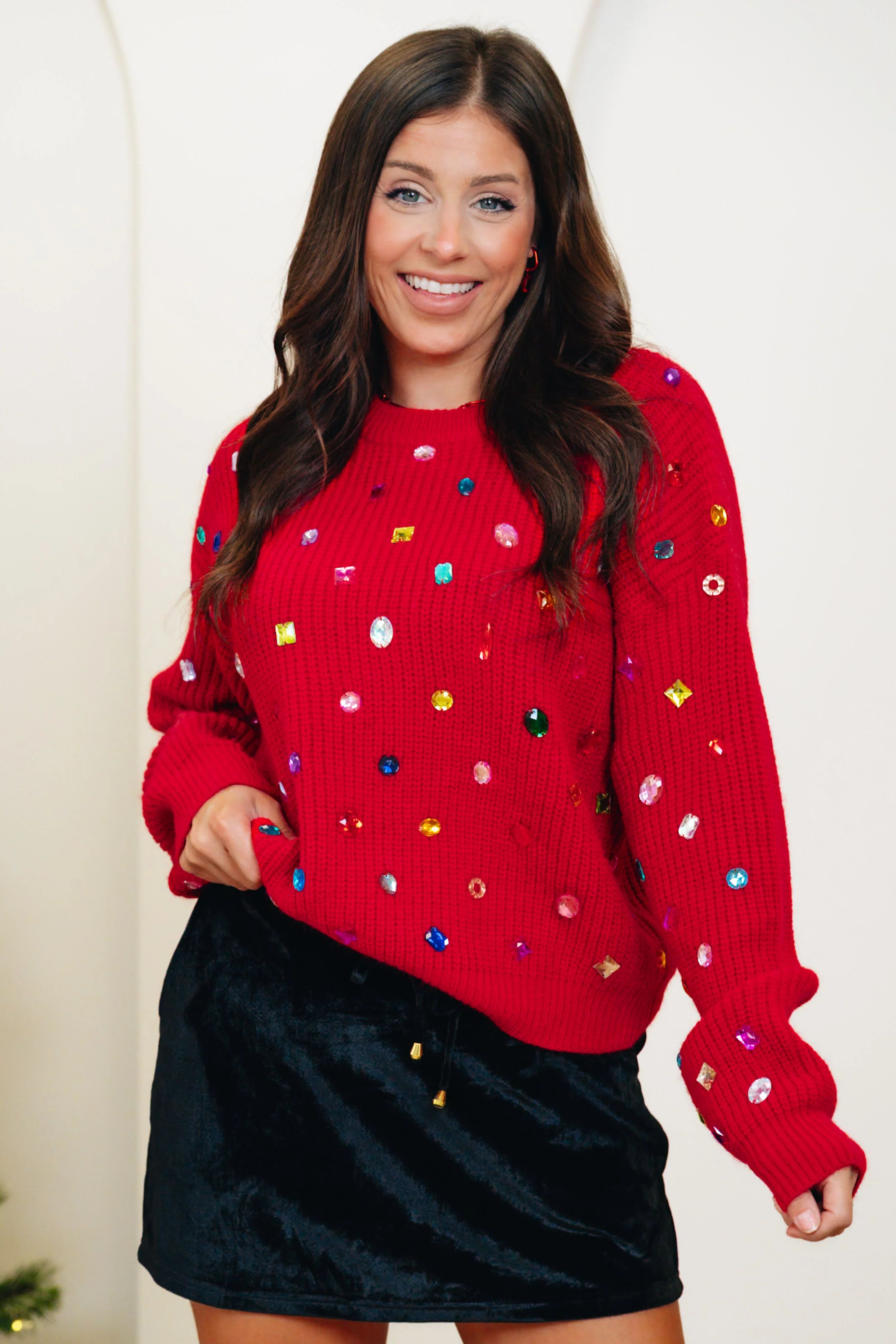 Bejeweled Sweater - 2 Colors! - Image 3
