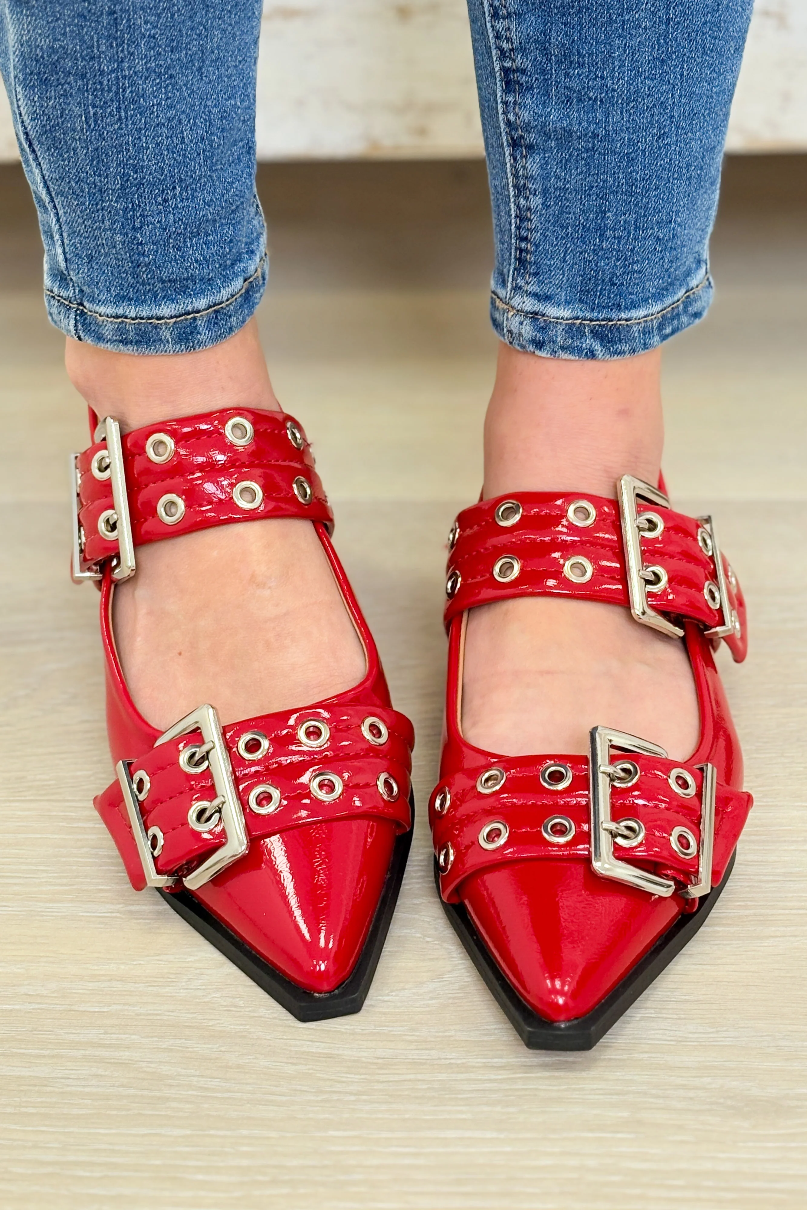 Bel Air Chic Pointed Grommet Flats - Multiple Colors! - Image 11