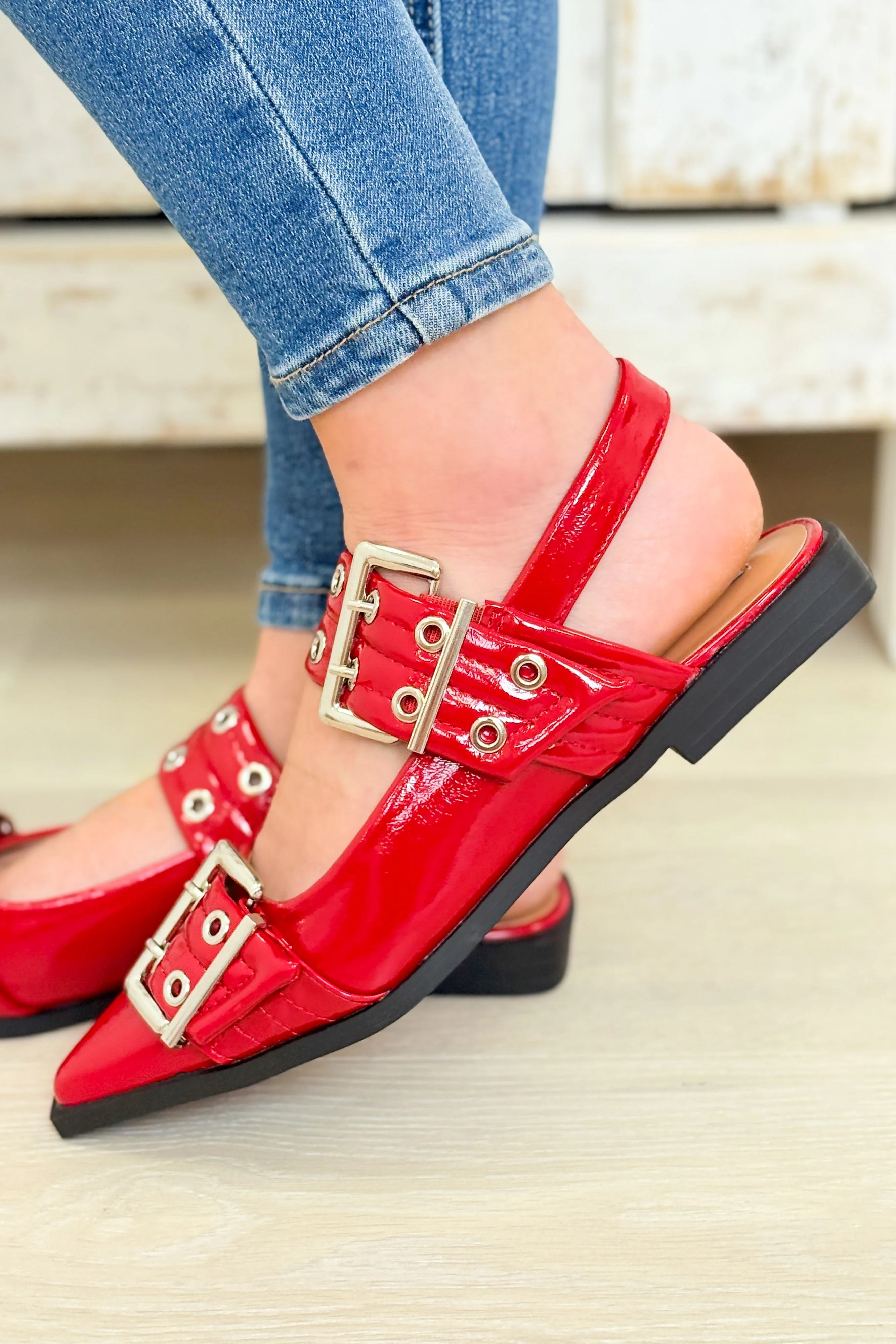 Bel Air Chic Pointed Grommet Flats - Multiple Colors! - Image 13