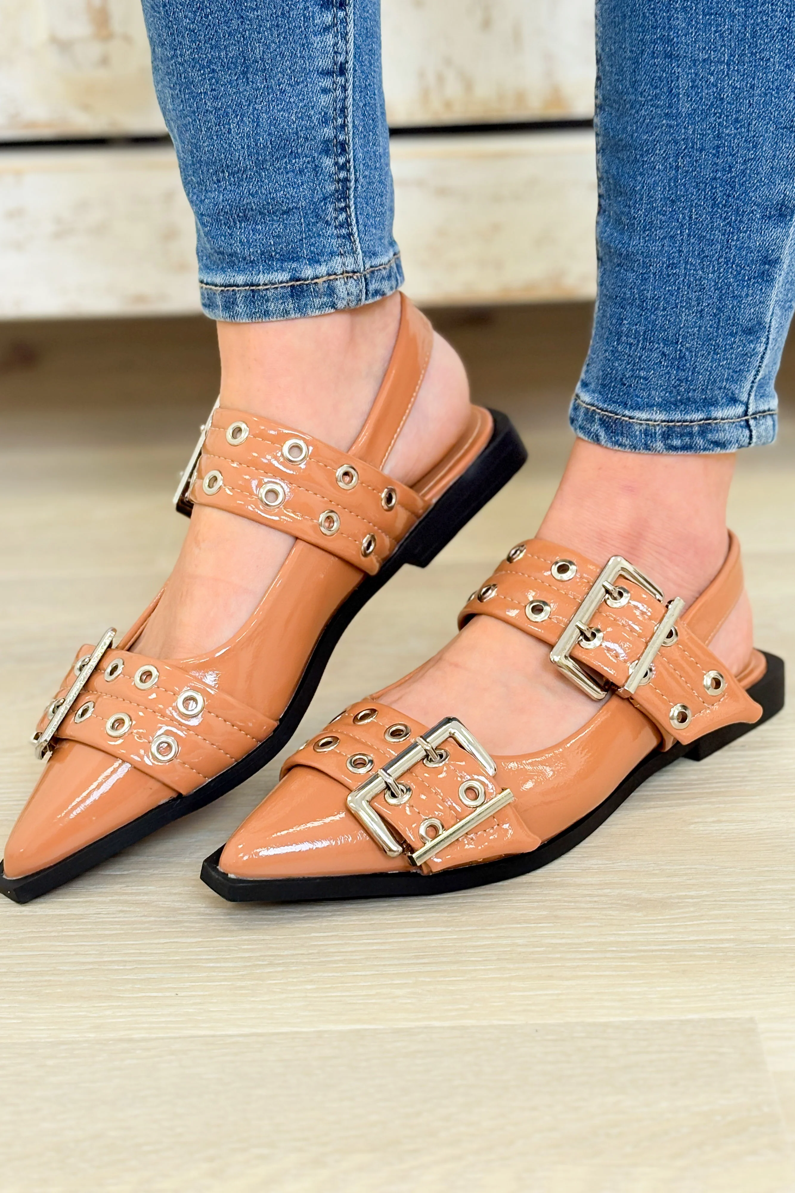 Bel Air Chic Pointed Grommet Flats - Multiple Colors! - Image 14