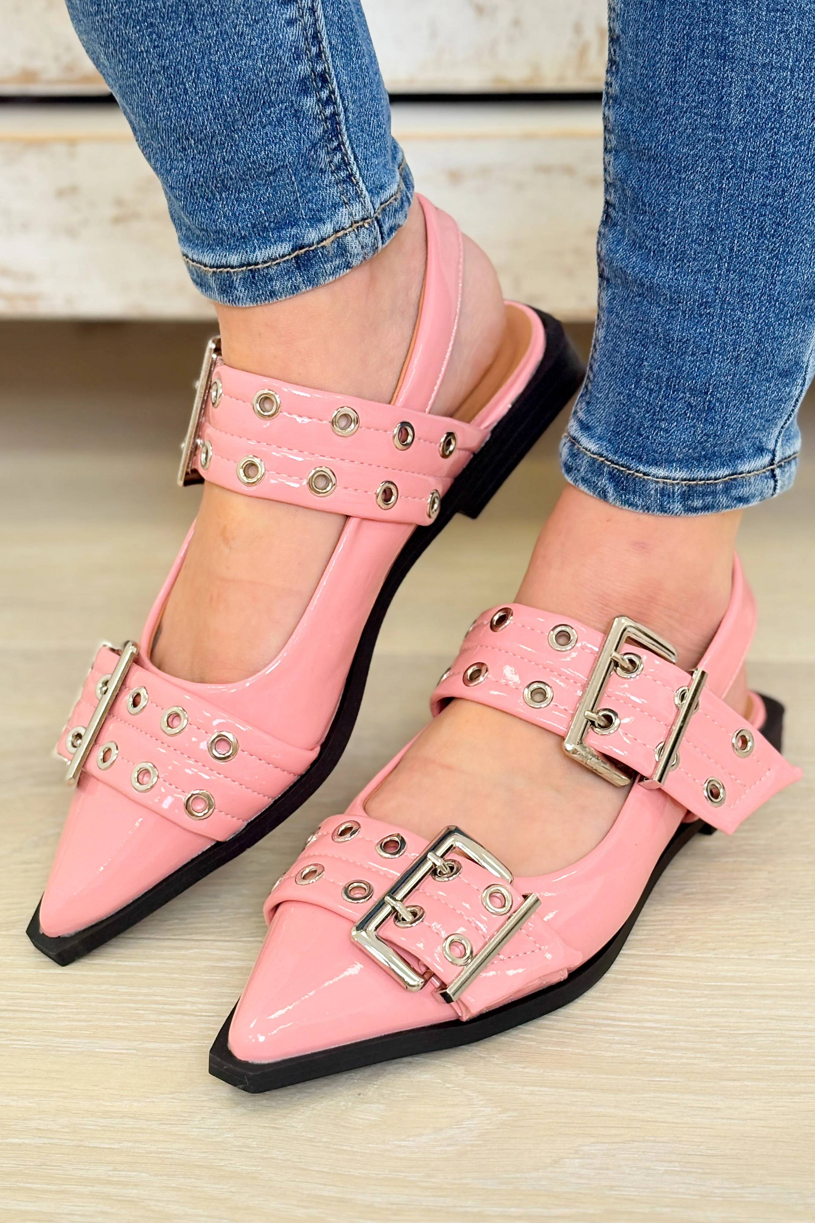 Bel Air Chic Pointed Grommet Flats - Multiple Colors! - Image 17