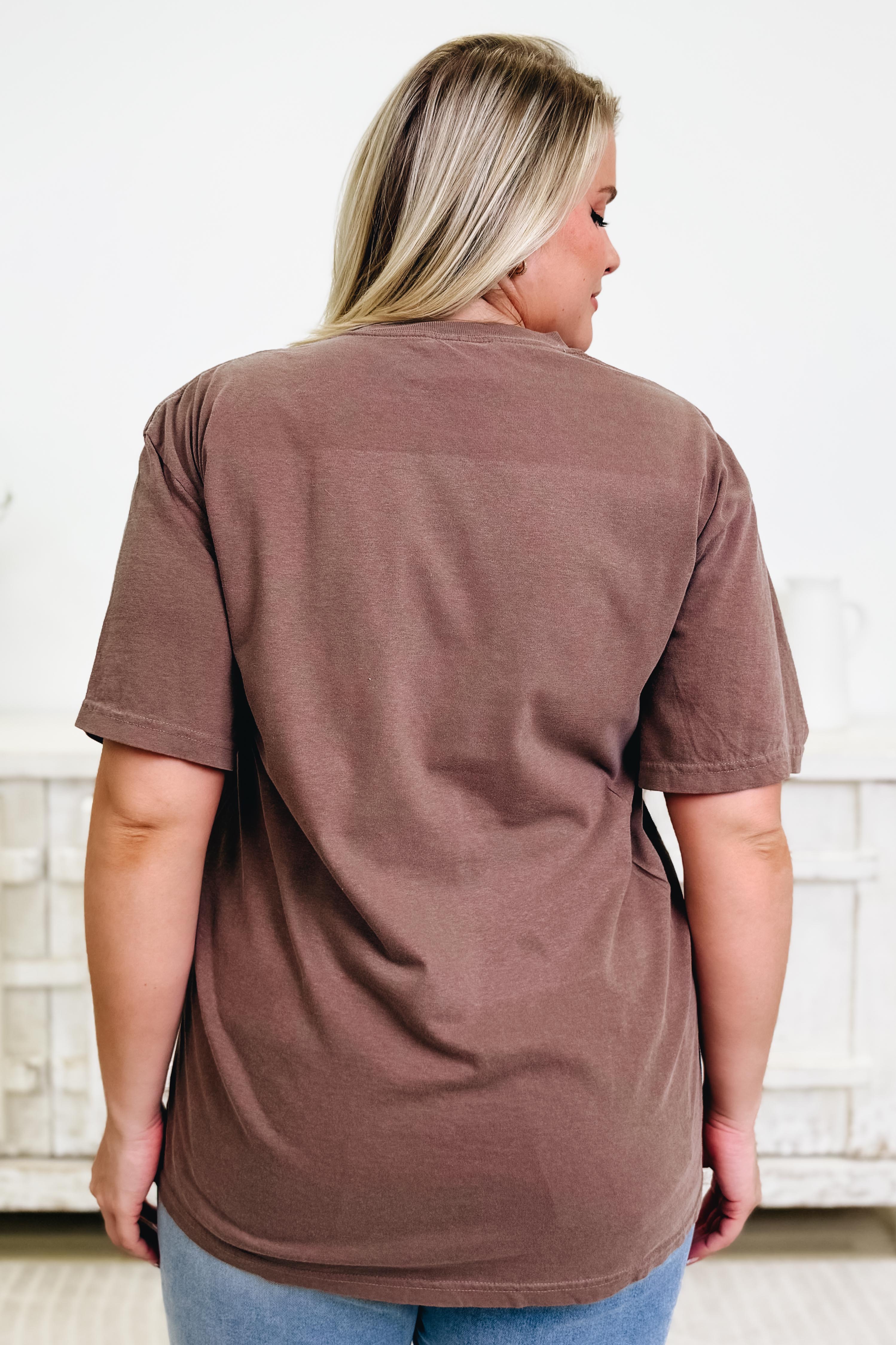 Smiley Camo Checkered Graphic Tee - Image 5