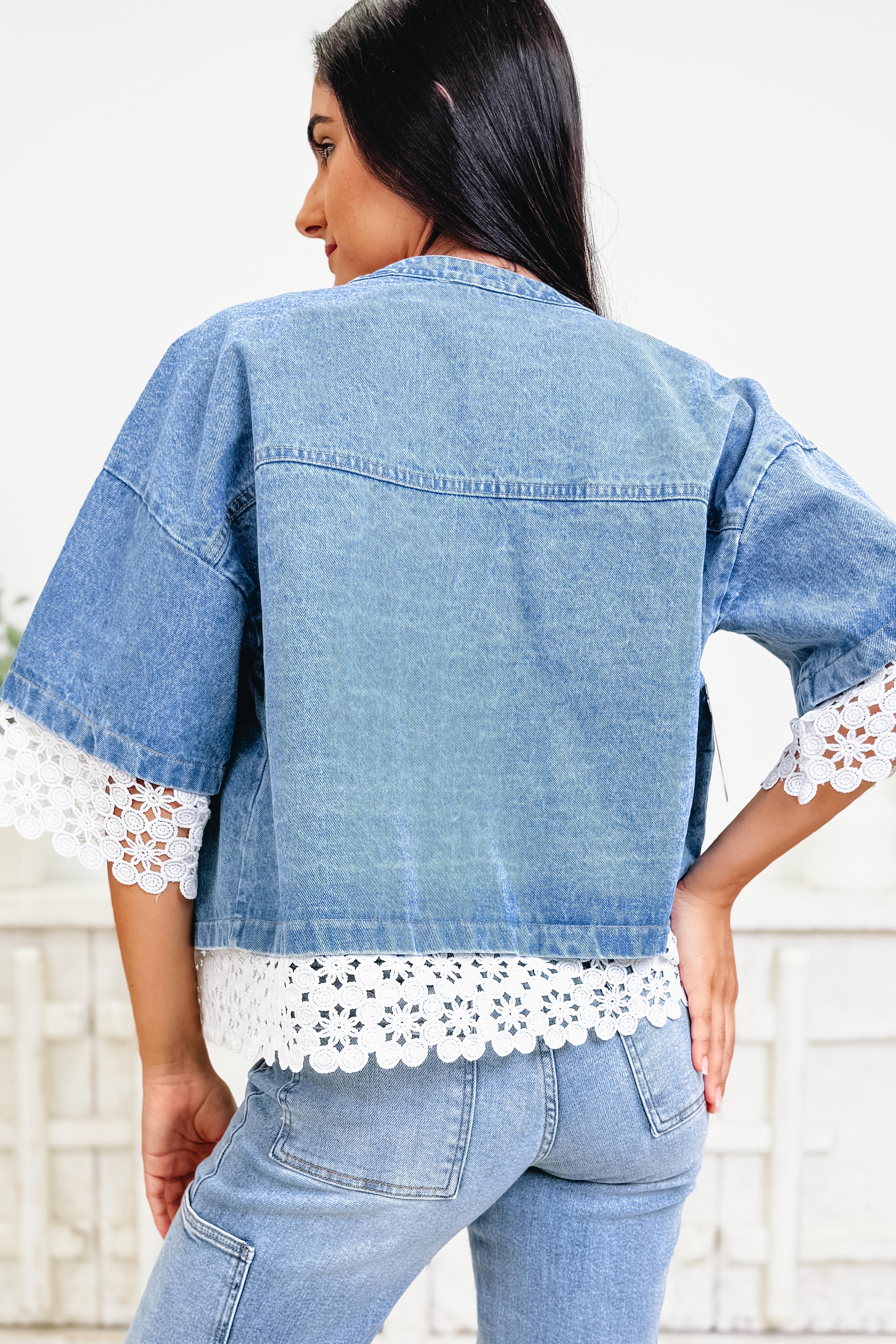 Sweet Stitch Denim Jacket - Image 2