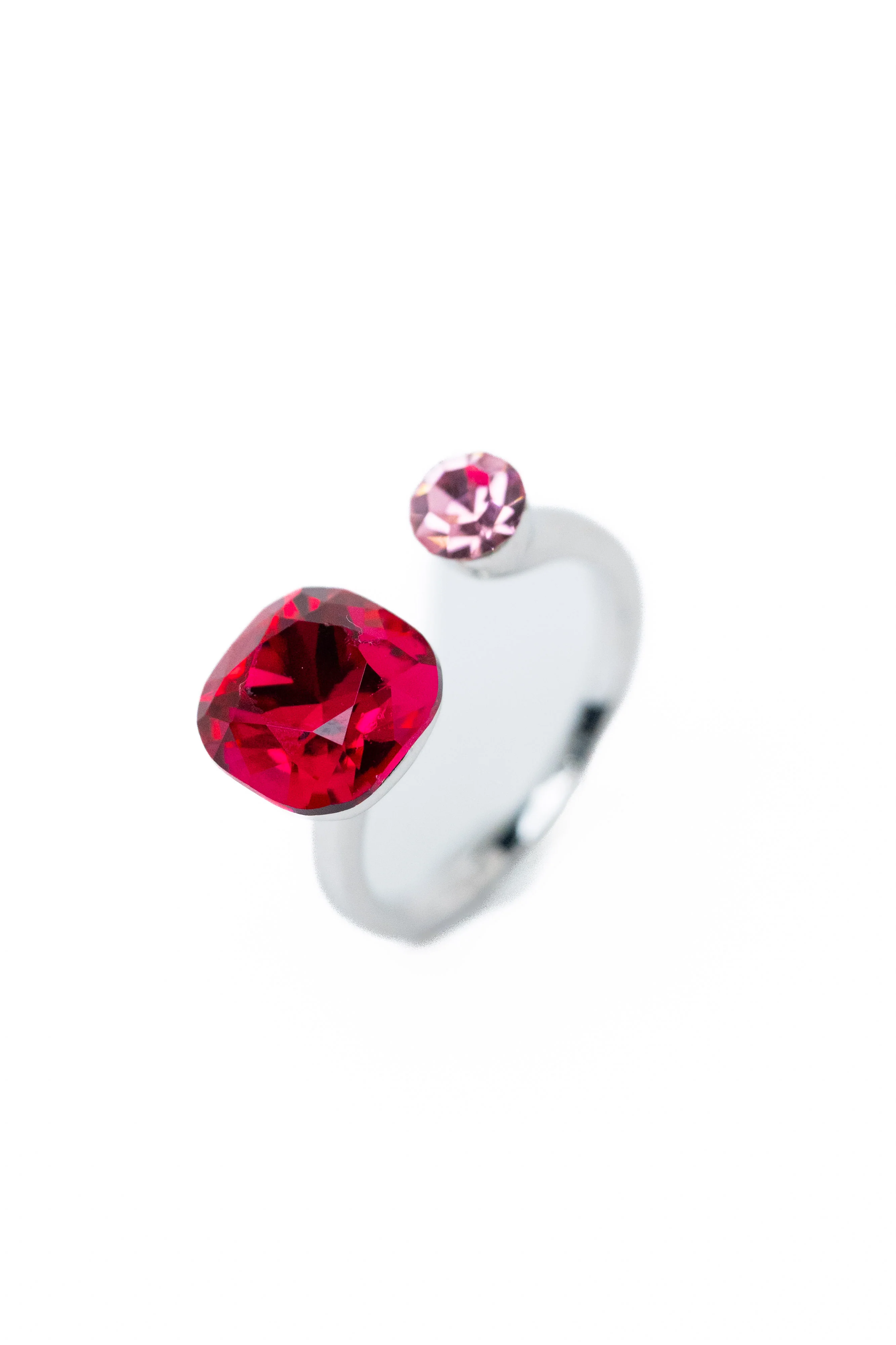 Coffee Break Square Round Ring - Cranberry Pink - Image 2