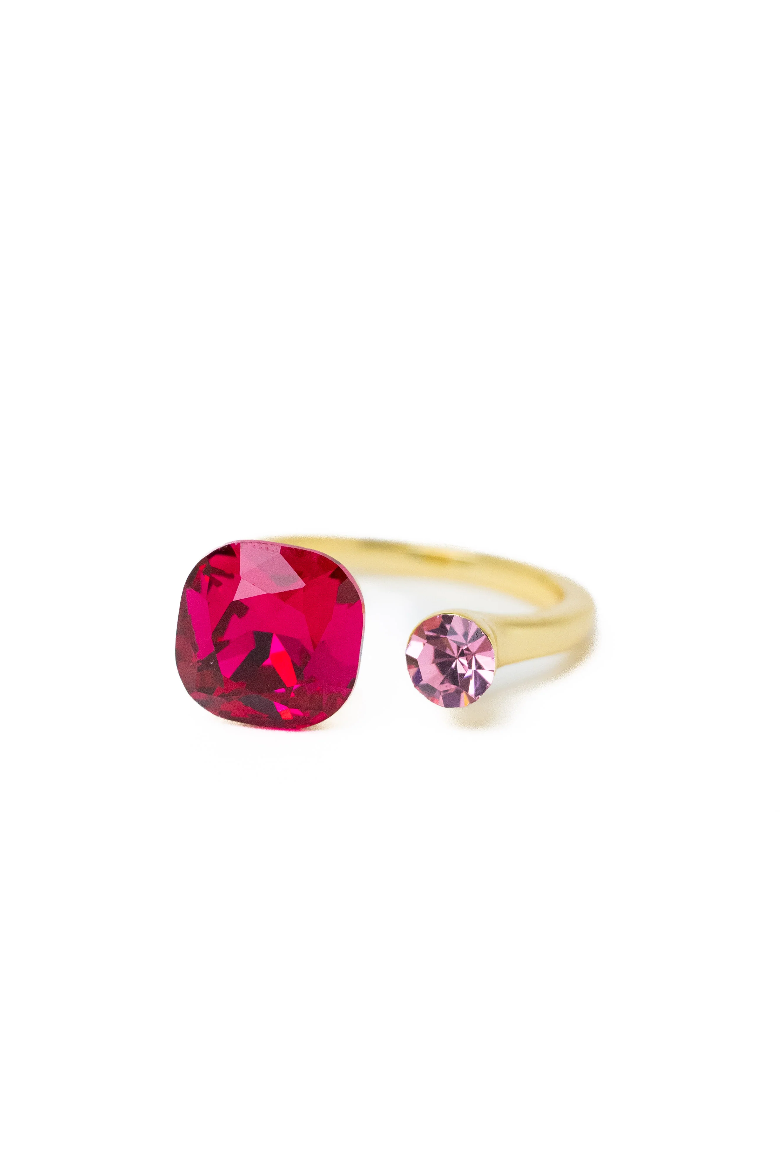 Coffee Break Square Round Ring - Cranberry Pink - Image 3
