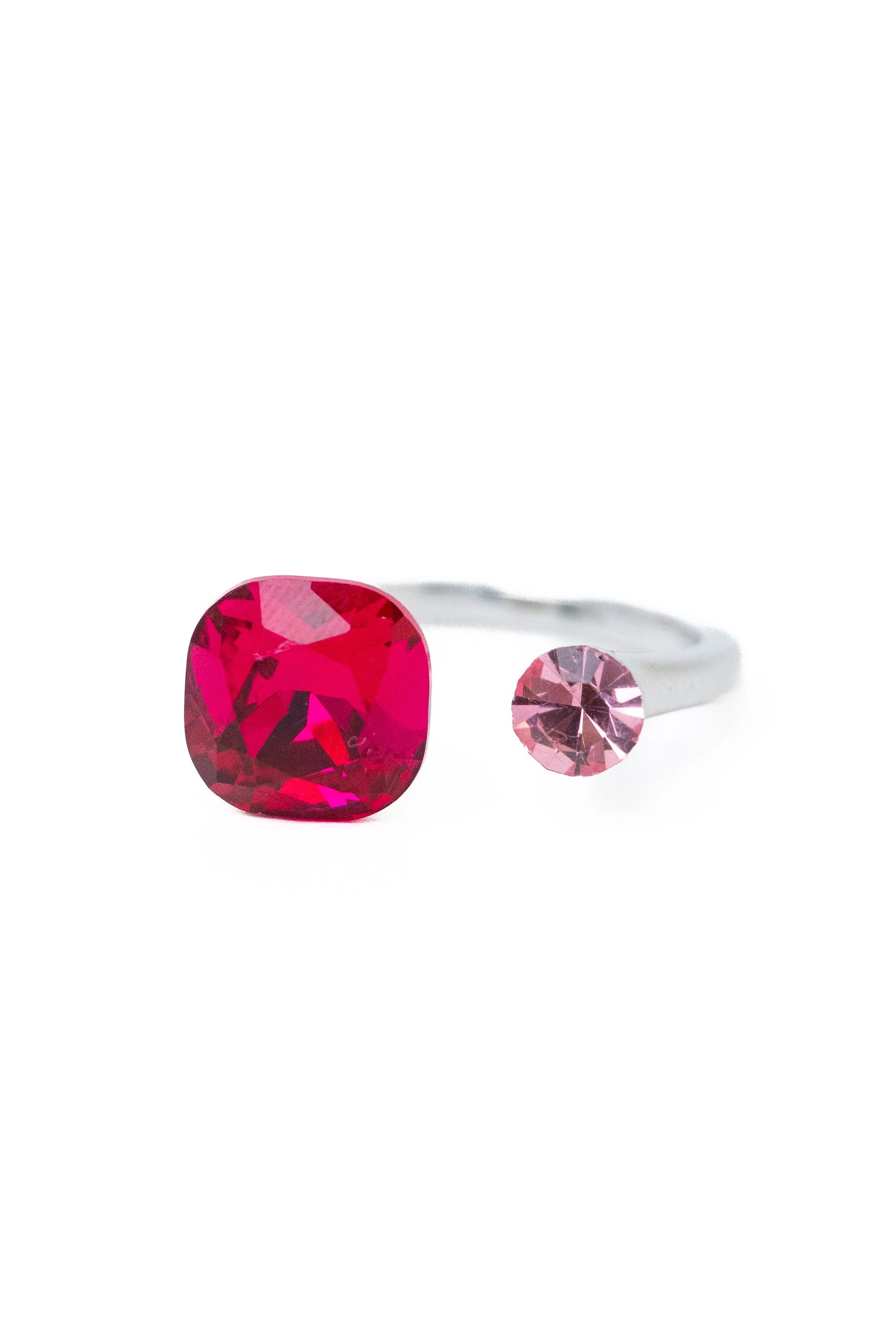 Coffee Break Square Round Ring - Cranberry Pink - Image 4