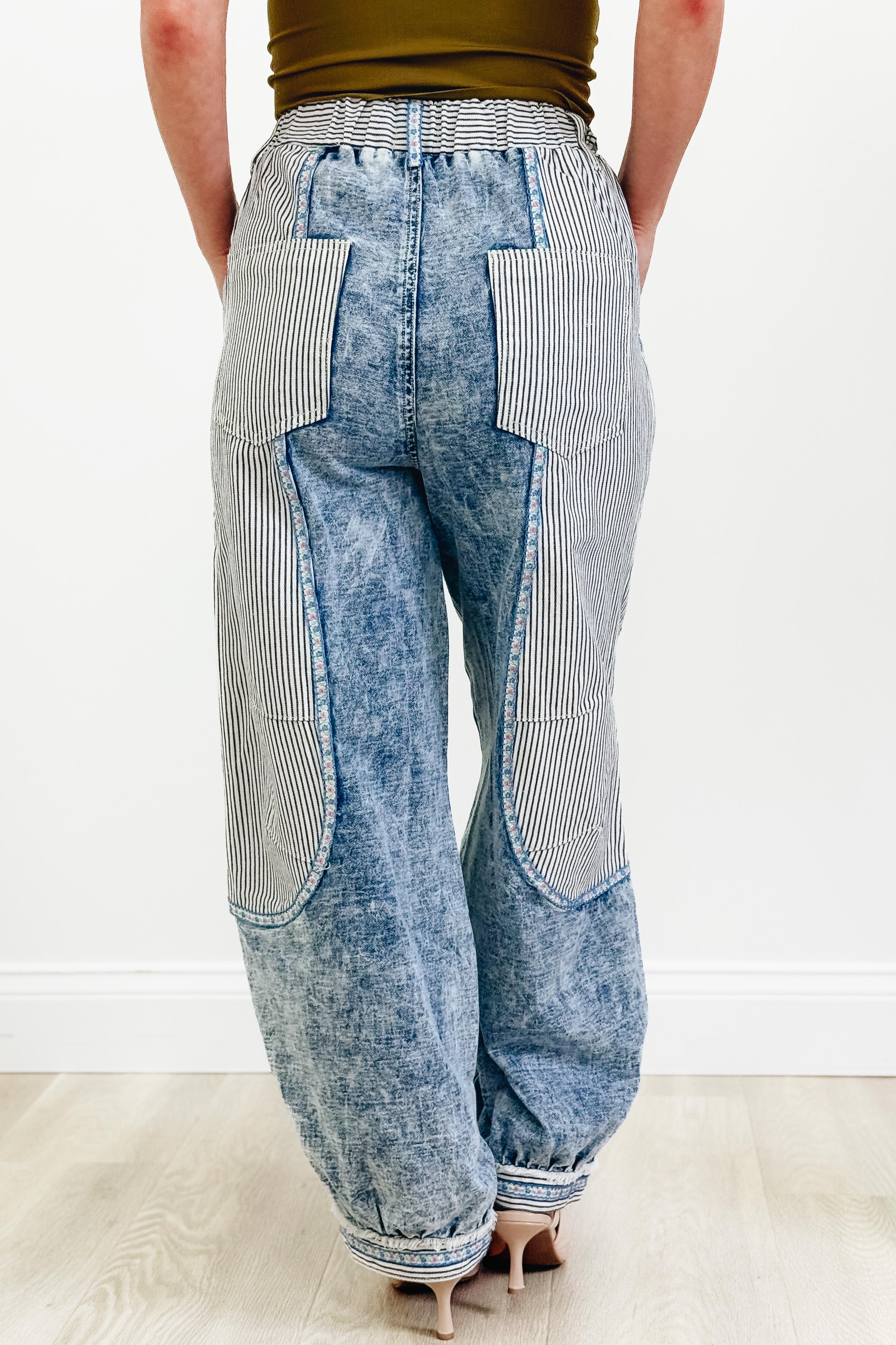 Dream Chaser Floral Pants - Denim - Image 3