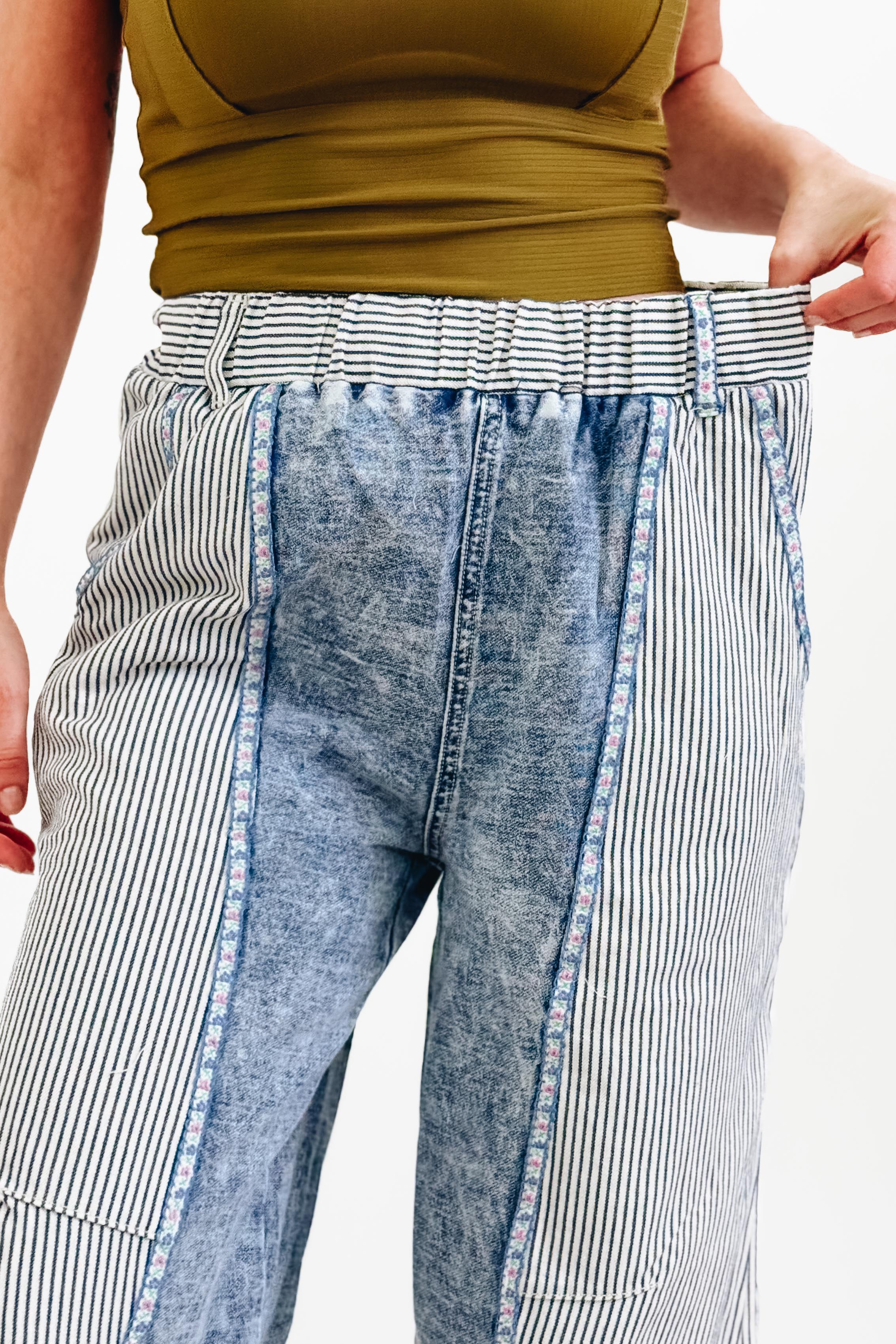 Dream Chaser Floral Pants - Denim - Image 4