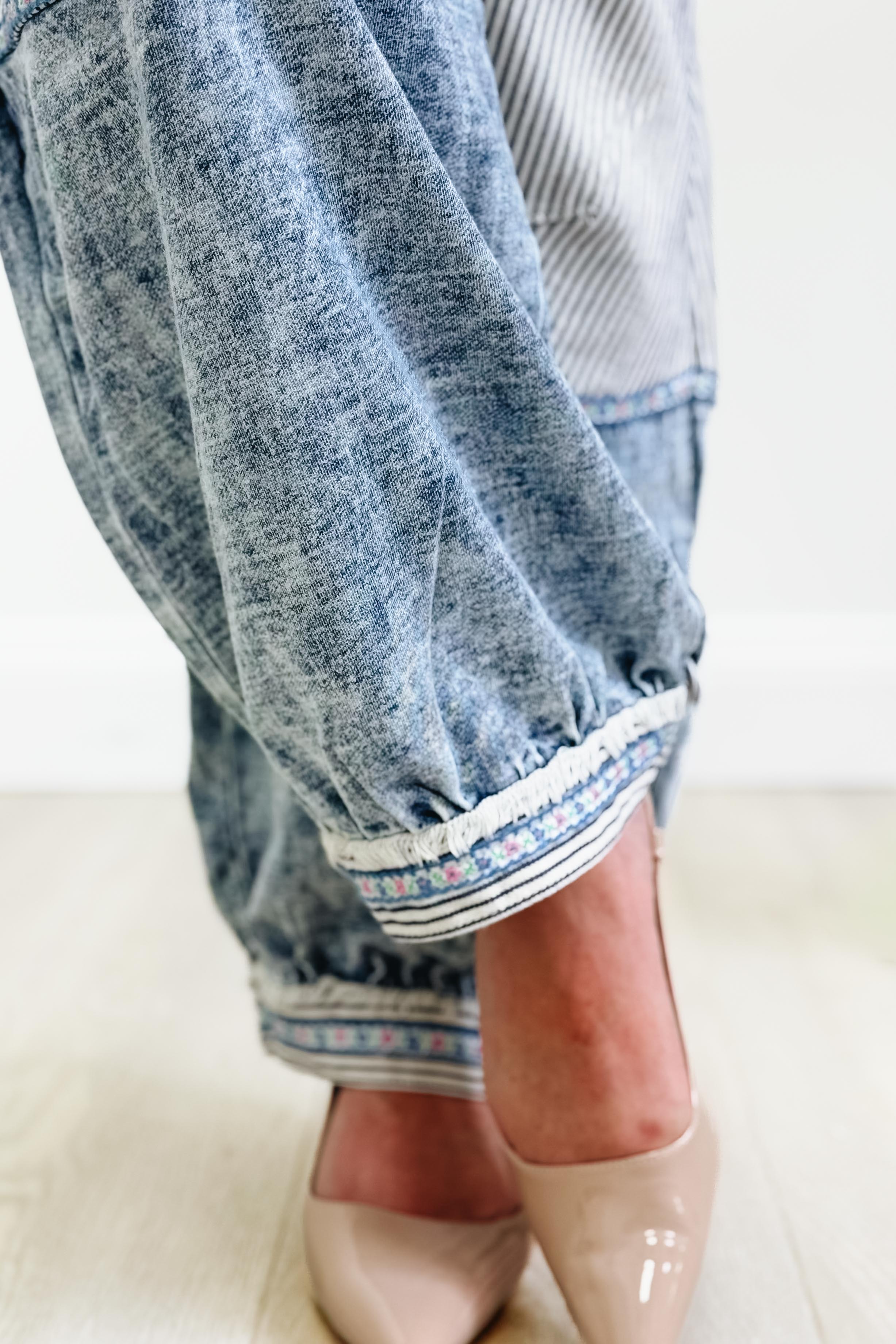 Dream Chaser Floral Pants - Denim - Image 5