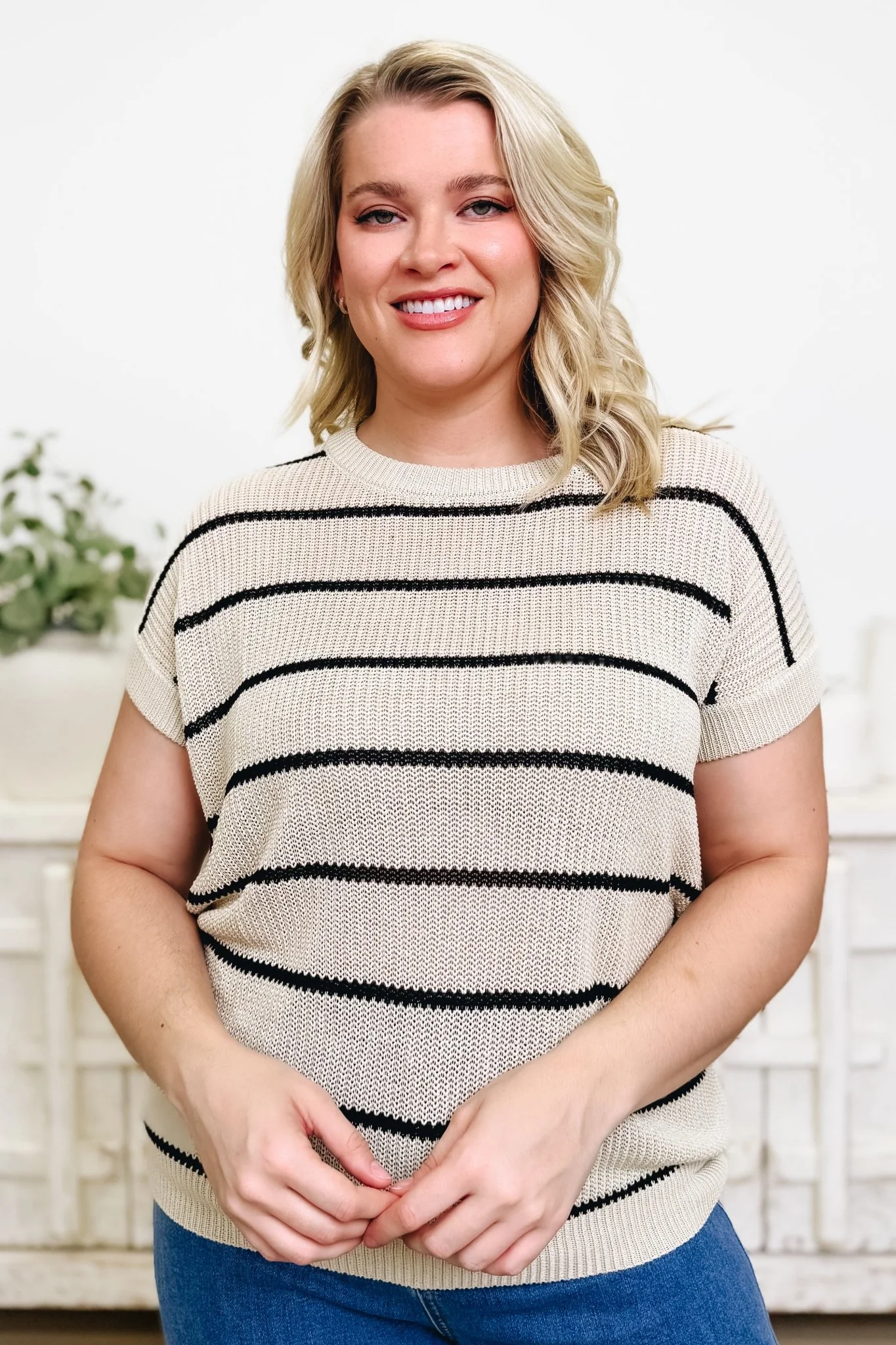 Feeling The Breeze Stripe Top - 2 Colors! - Image 5