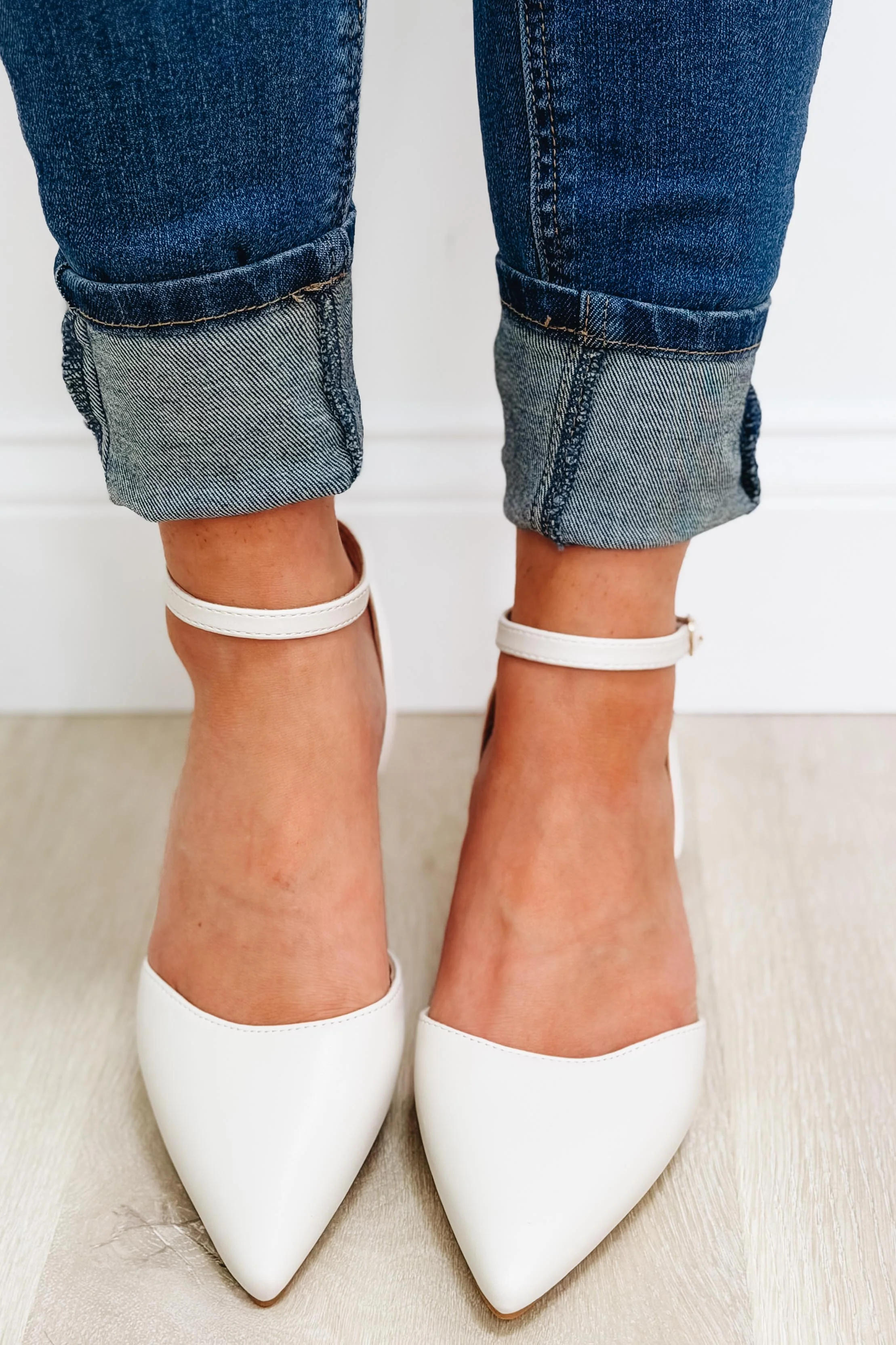 Gabbie Ankle Straps Pumps - Ivory - Image 2