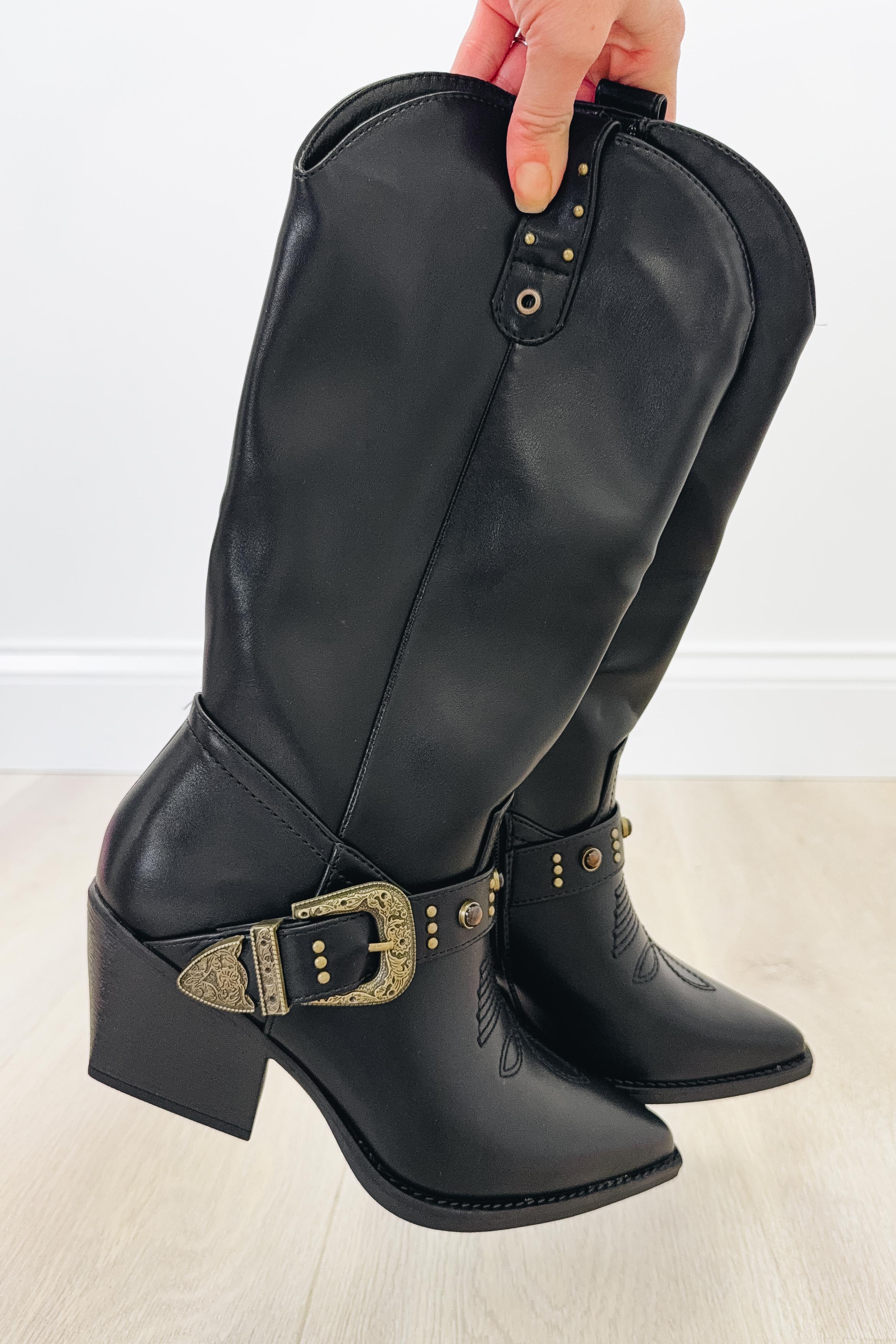 Jubilee Western Harness Boots - Black - Image 3