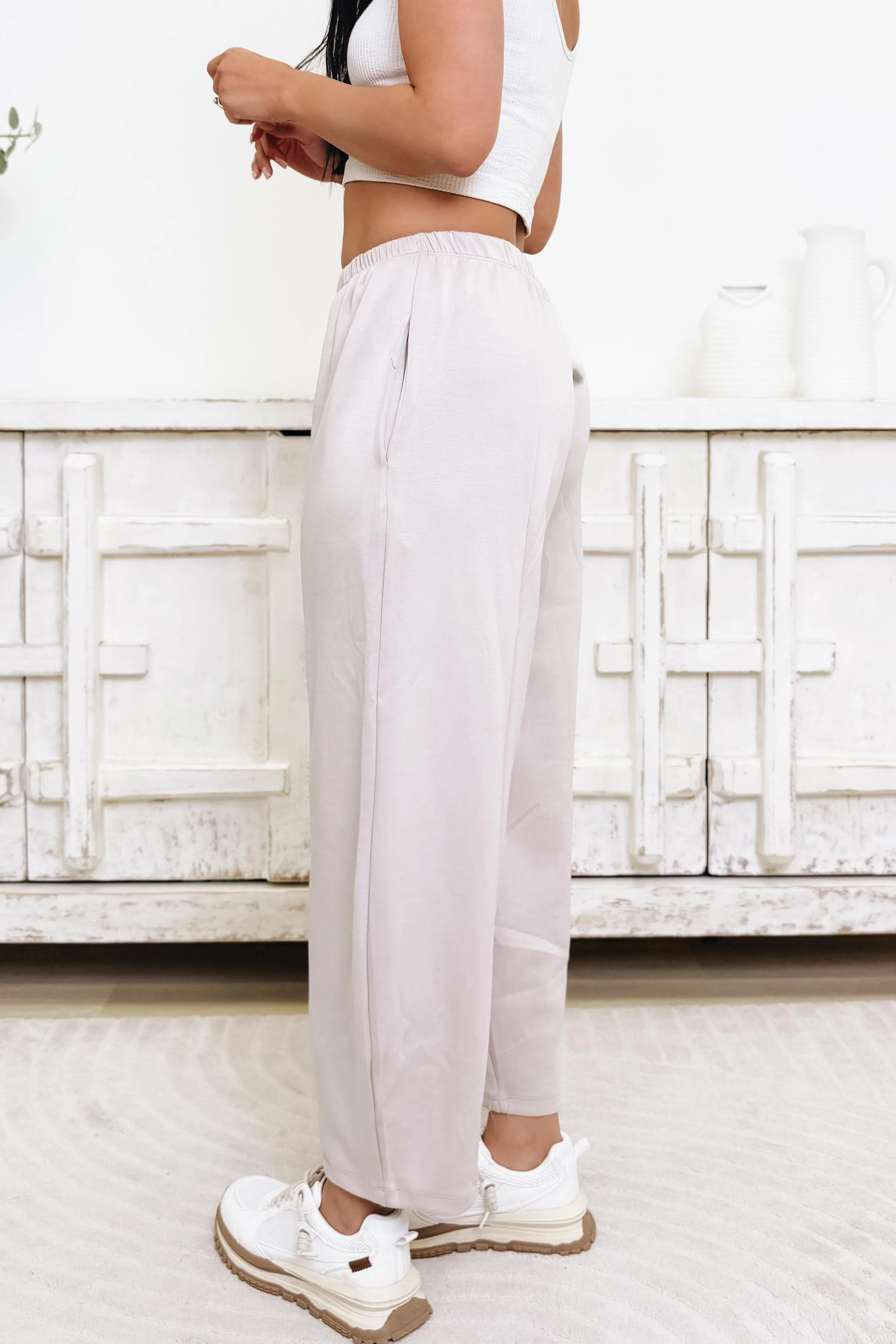 Keep It Solid Mid Rise Barrel Pants - 4 Colors! - Image 5