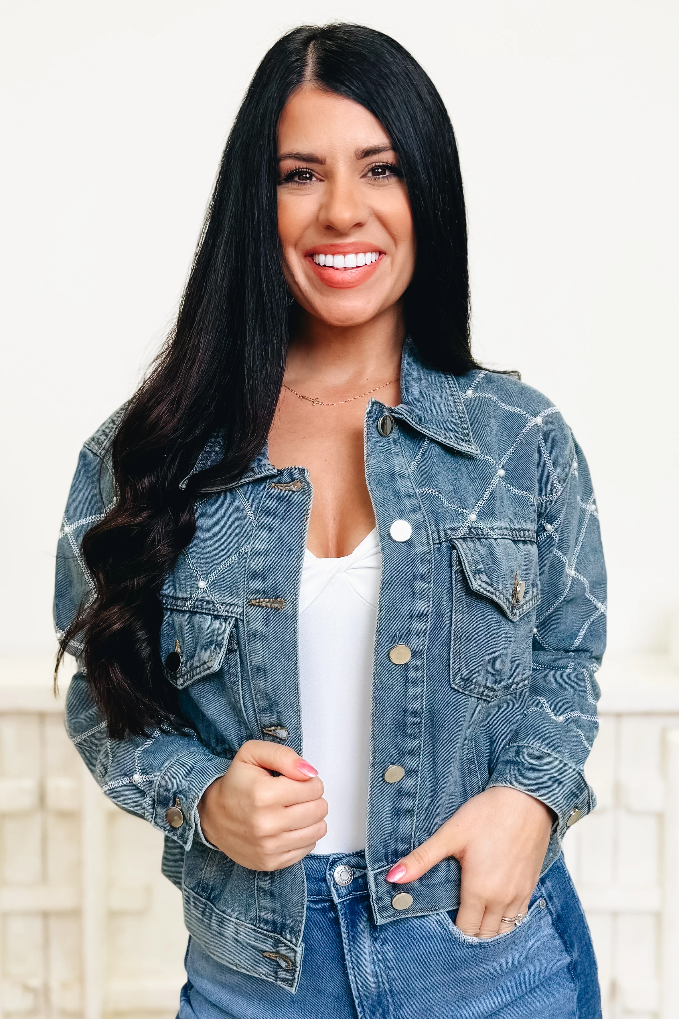 Larger Than Life Denim Jacket - Image 3