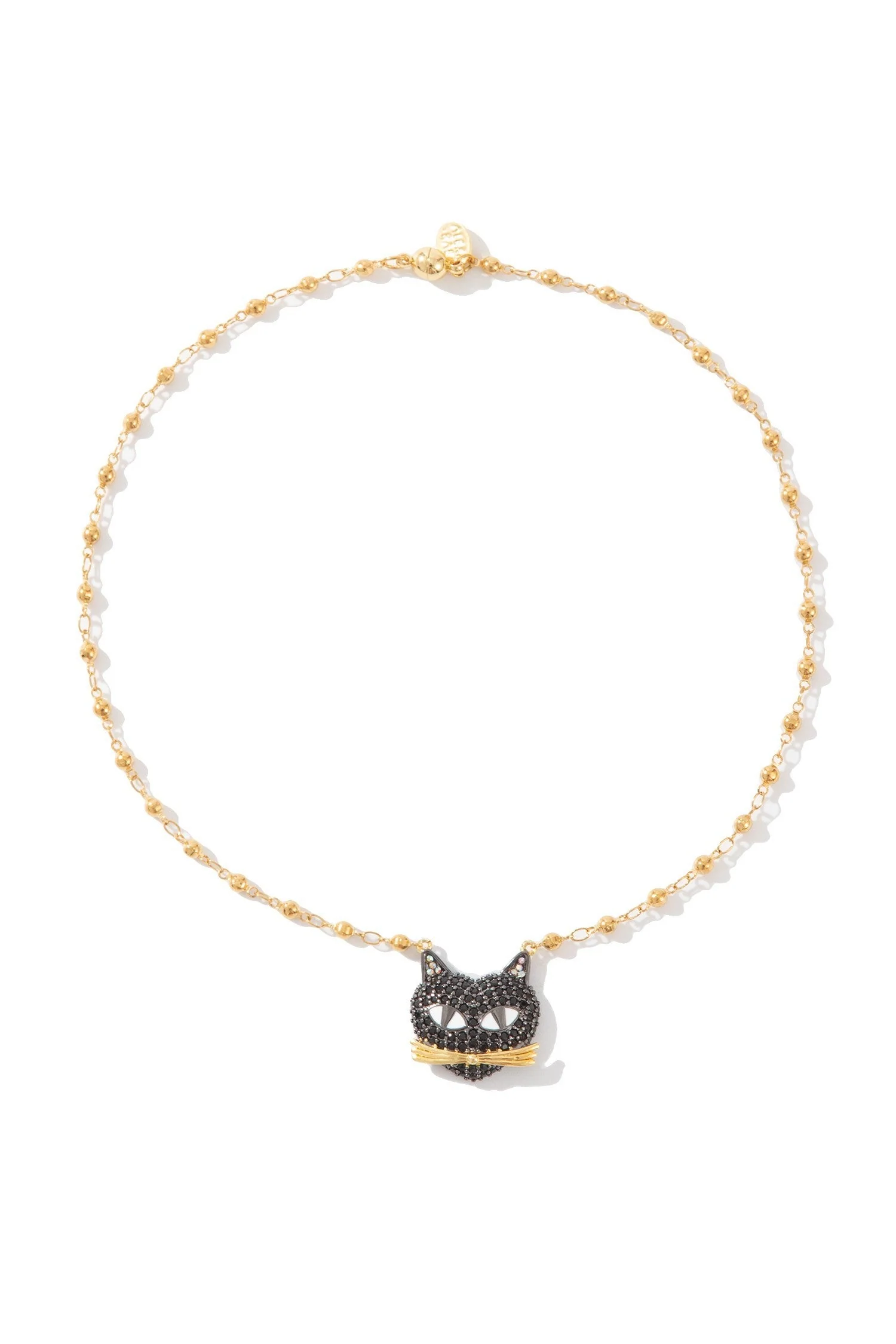 Lucky Cat Necklace - Gold - Image 2