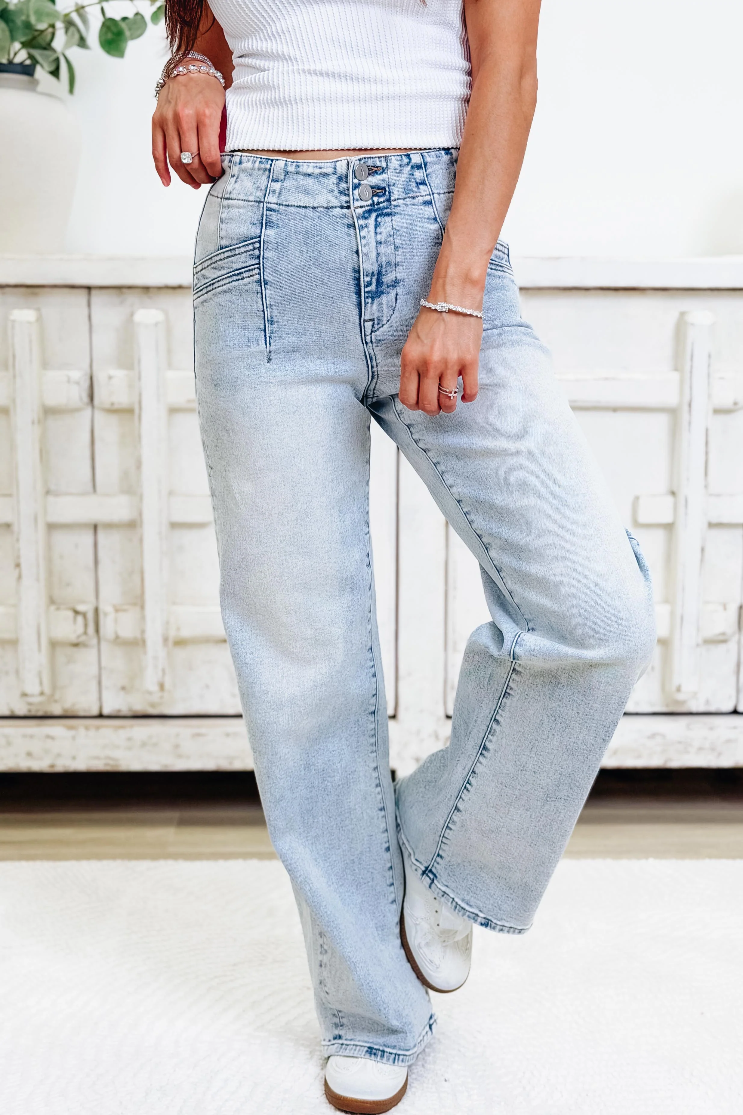 Prime Time by The Denim BAR  - Wide Leg Jeans - 3 Inseams - Image 7