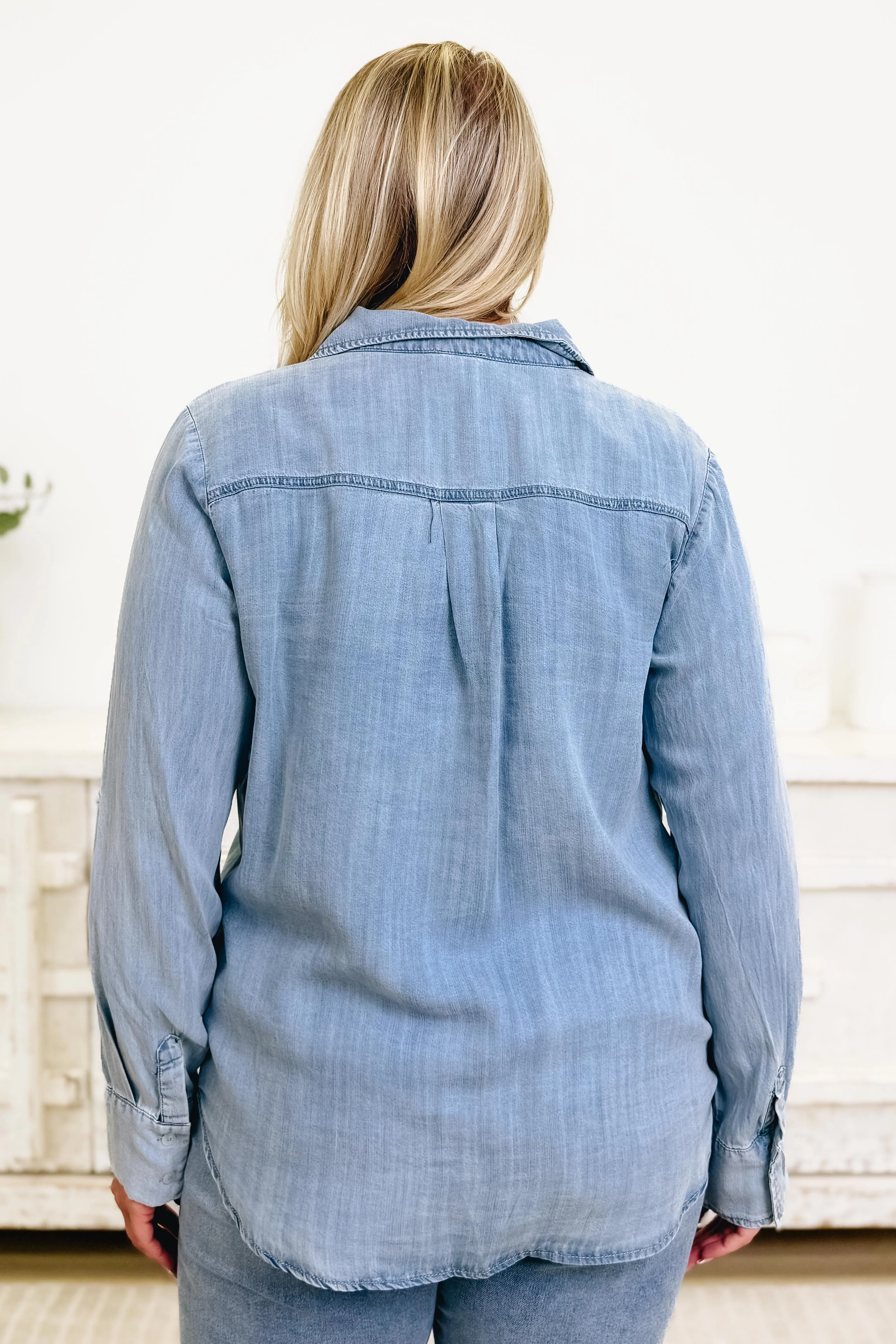 Right Place Right Time Button Down Top - 2 Colors! - Image 6
