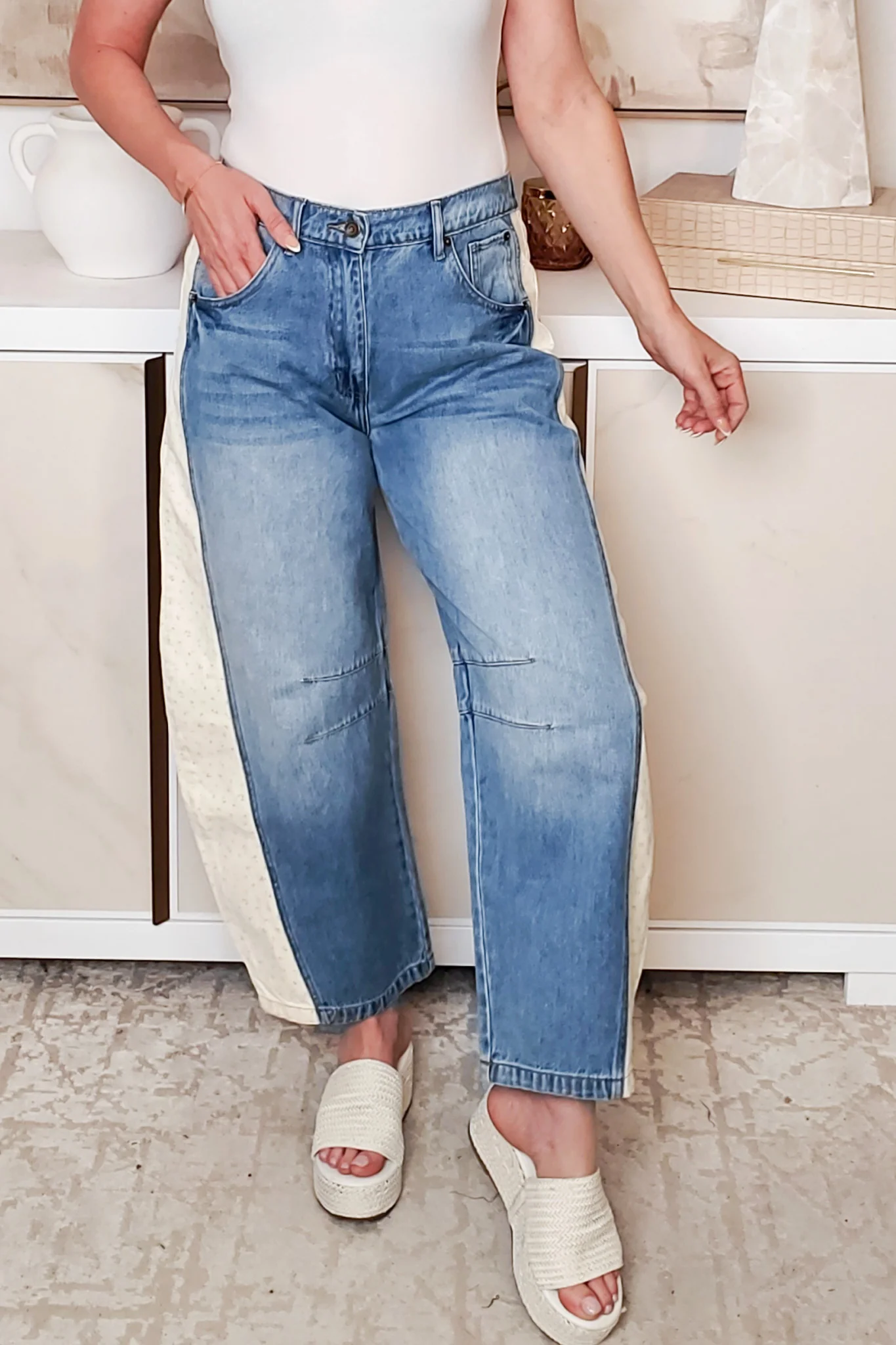 Running Game Pants - Denim Cream