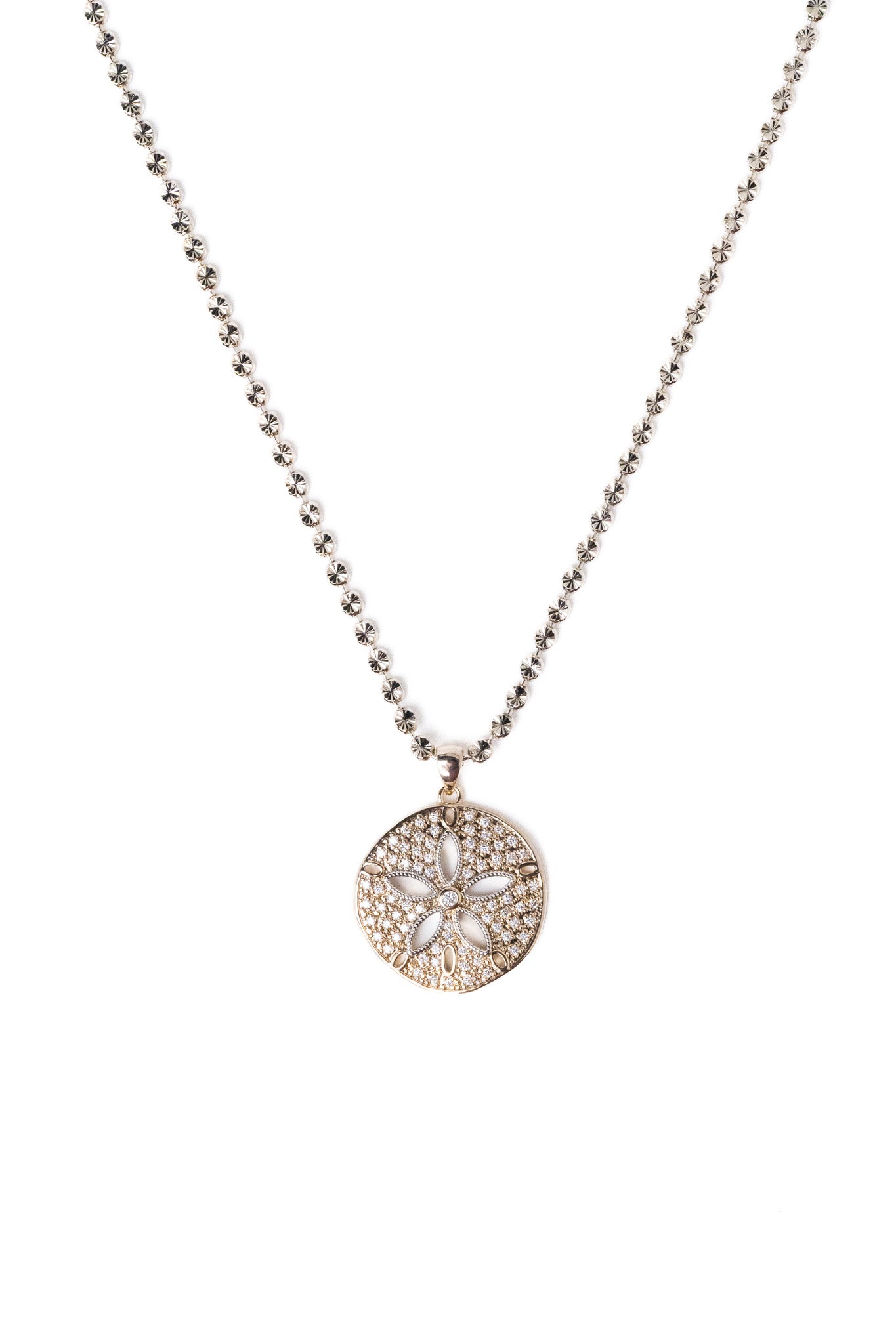 Sand Dollar Necklace - Linen