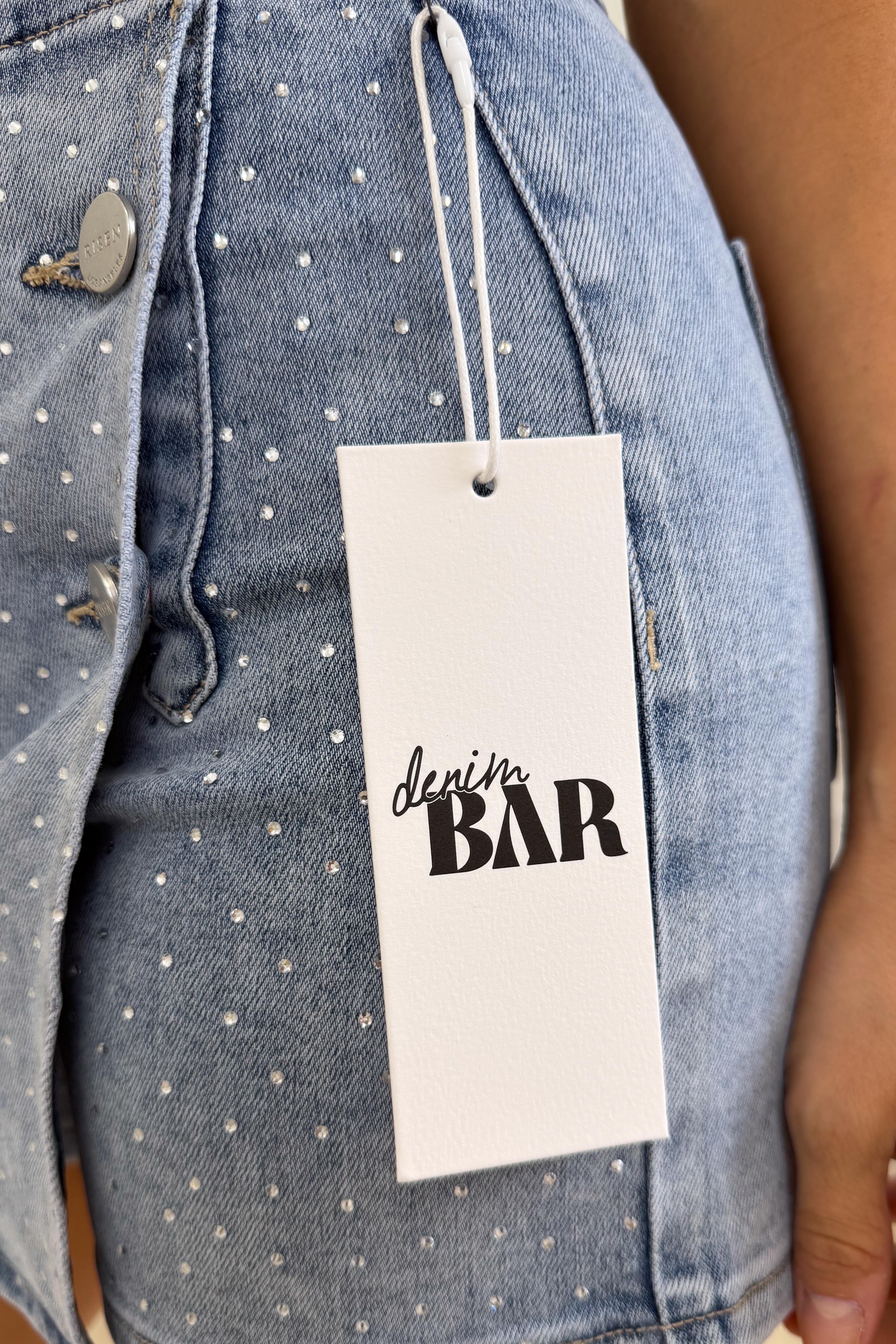 Southern Belle By Denim BAR - Denim Skort - Light Wash - Image 3