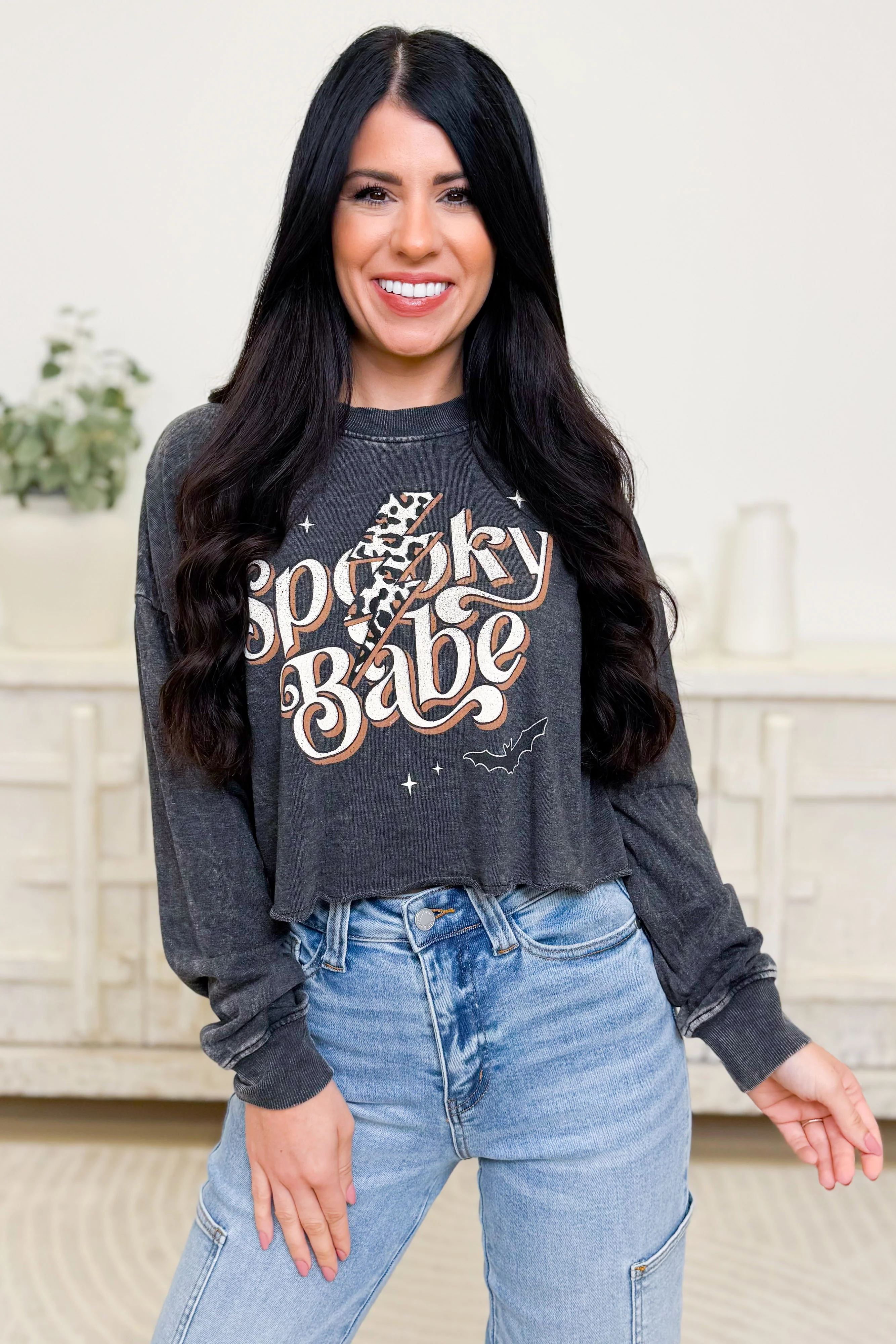 Spooky Baby Leopard Bolt Graphic Pullover - 3 Colors! - Image 2