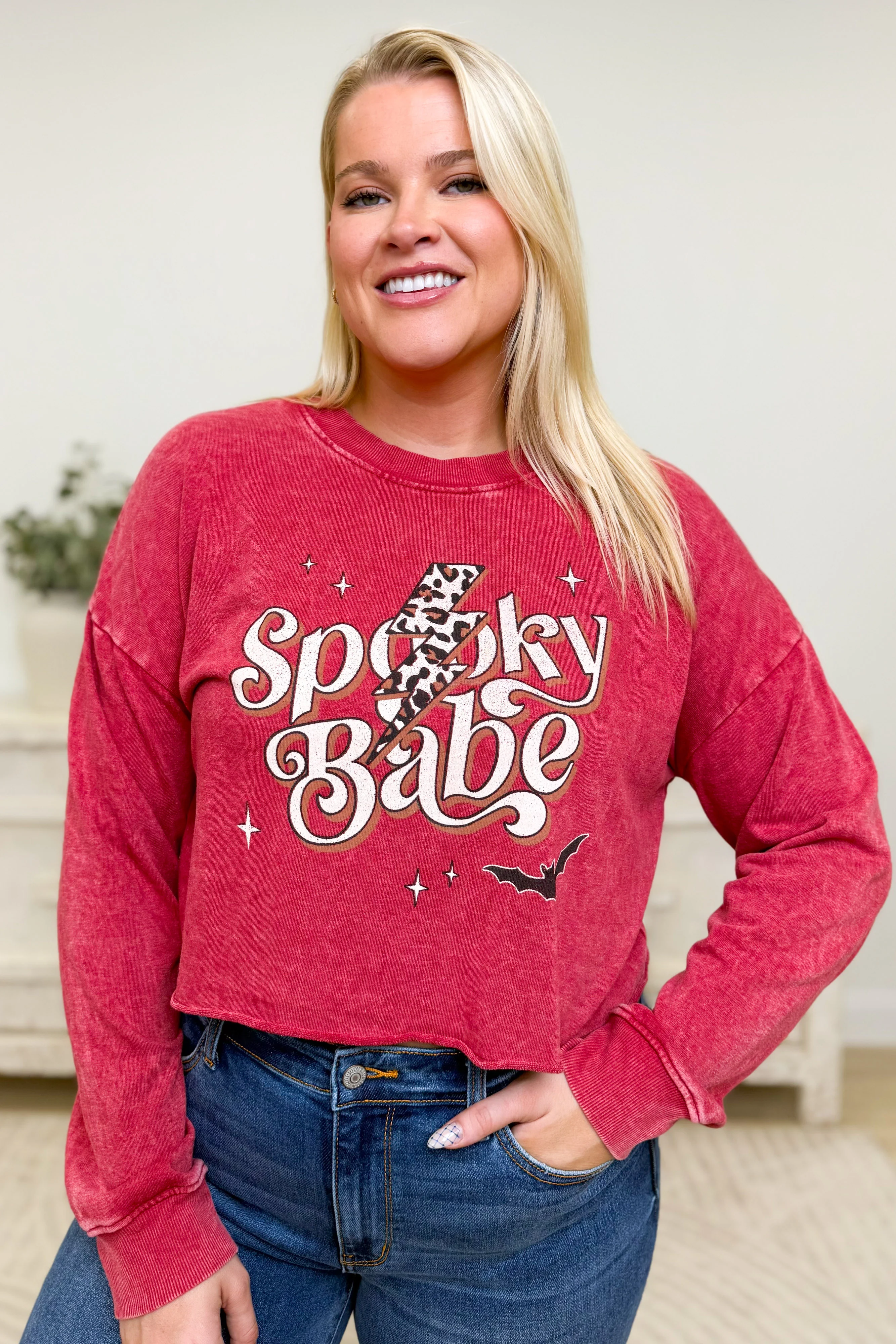 Spooky Baby Leopard Bolt Graphic Pullover - 3 Colors! - Image 5