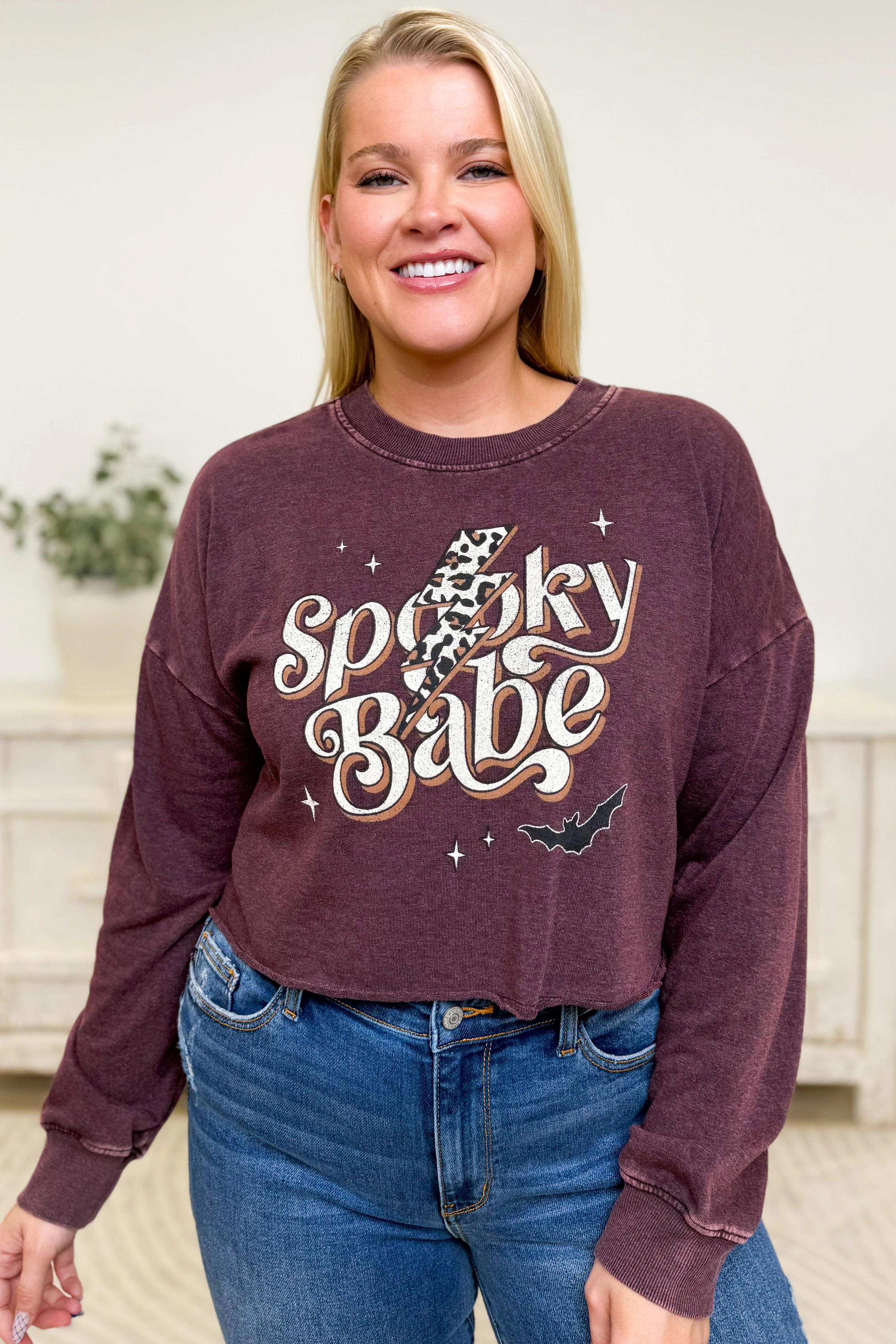 Spooky Baby Leopard Bolt Graphic Pullover - 3 Colors! - Image 6