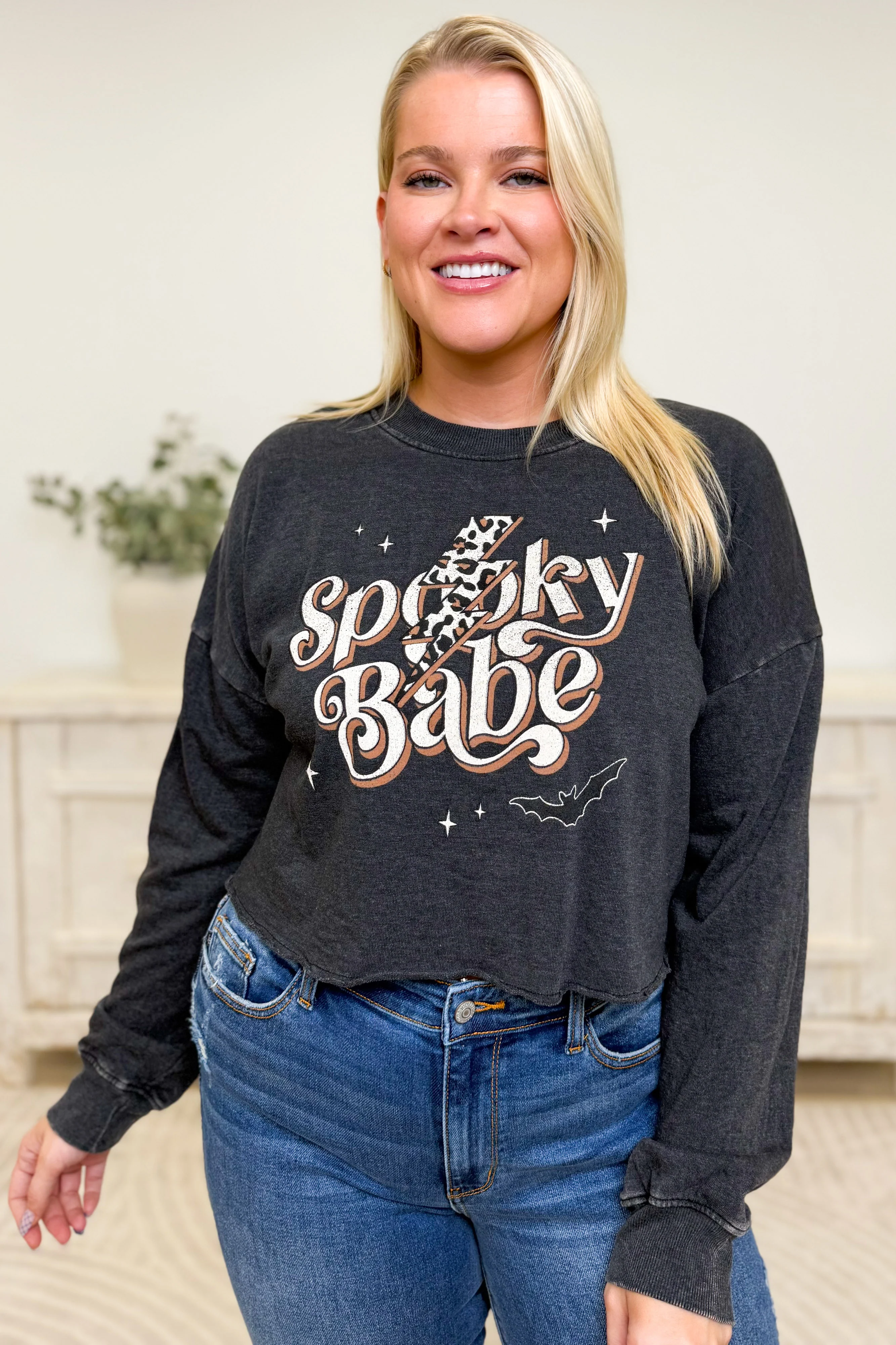 Spooky Baby Leopard Bolt Graphic Pullover - 3 Colors! - Image 7