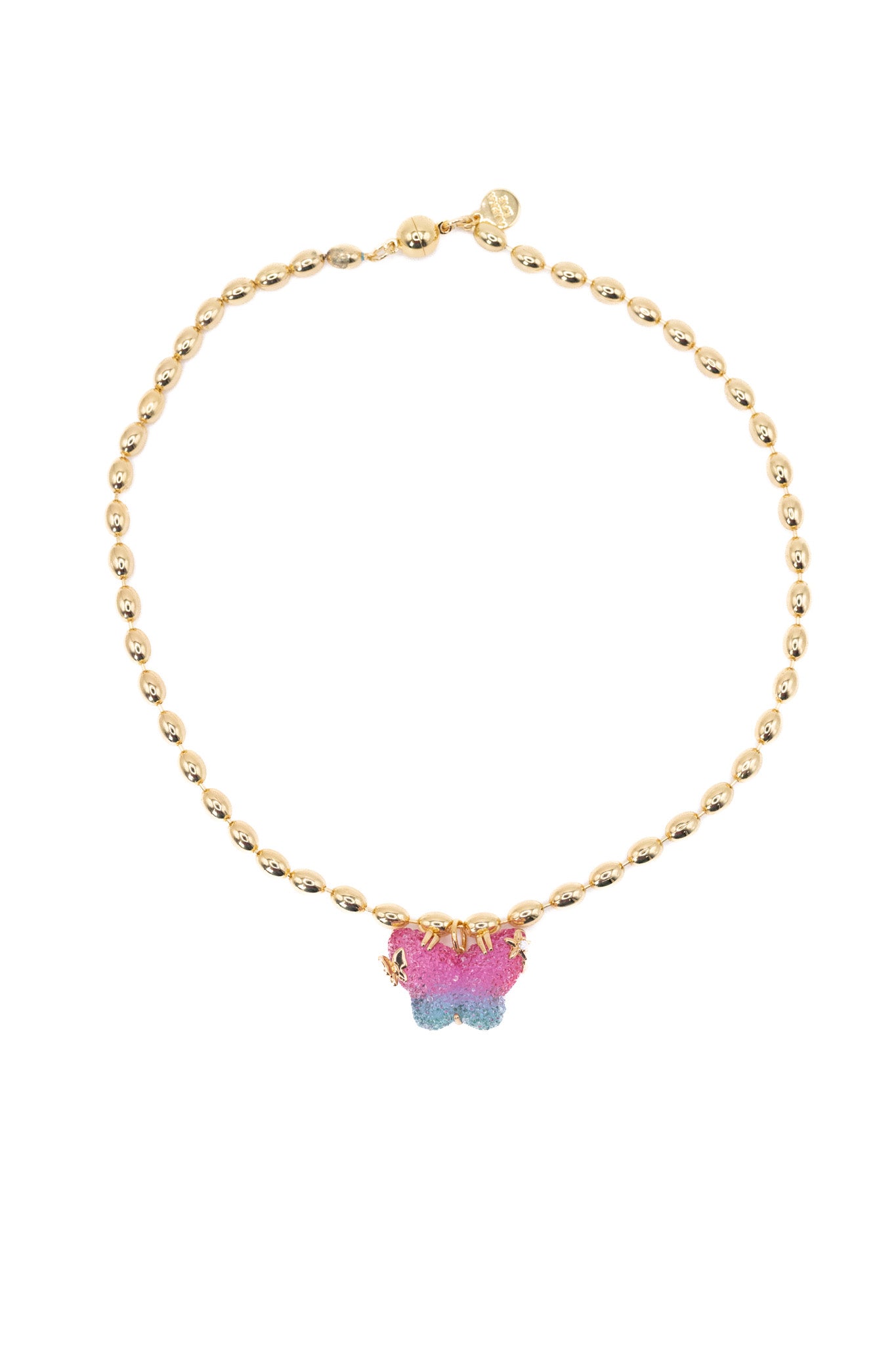 Spring Wings Necklace - Gold Sunset - Image 2