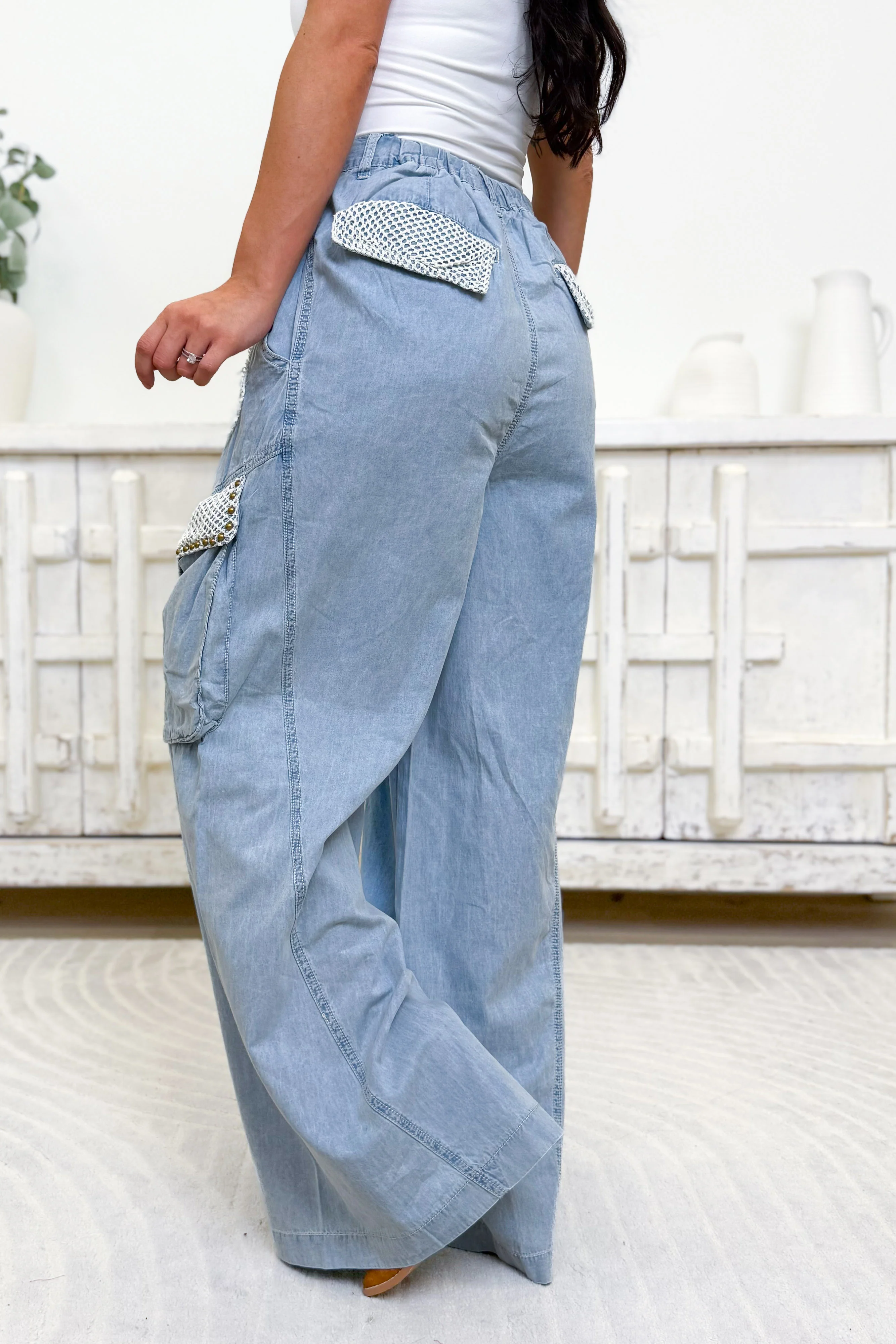 Thankful Heart Pants - Denim - Image 2