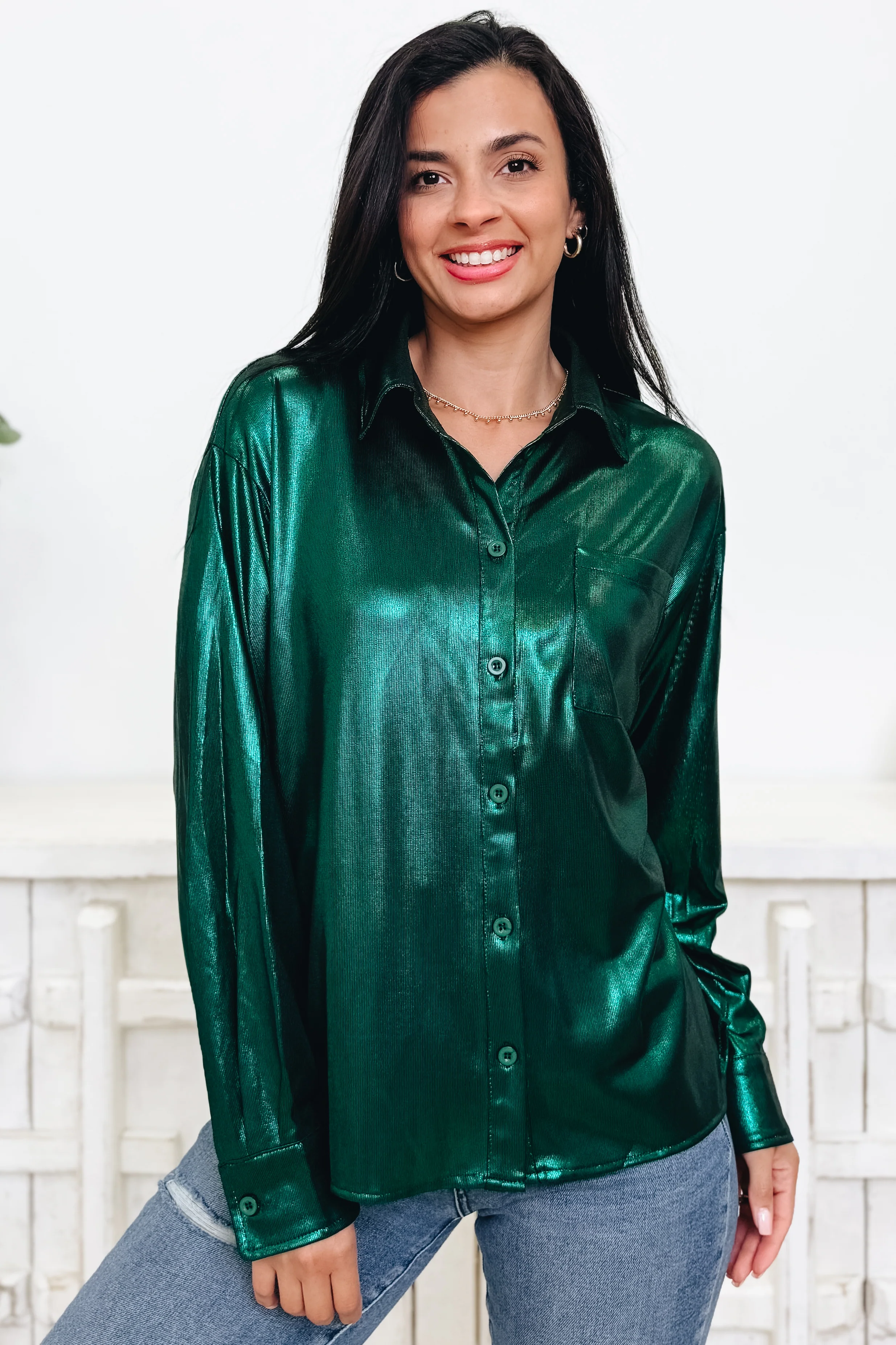 The Glam Game Button Down Top - 3 Colors! - Image 2