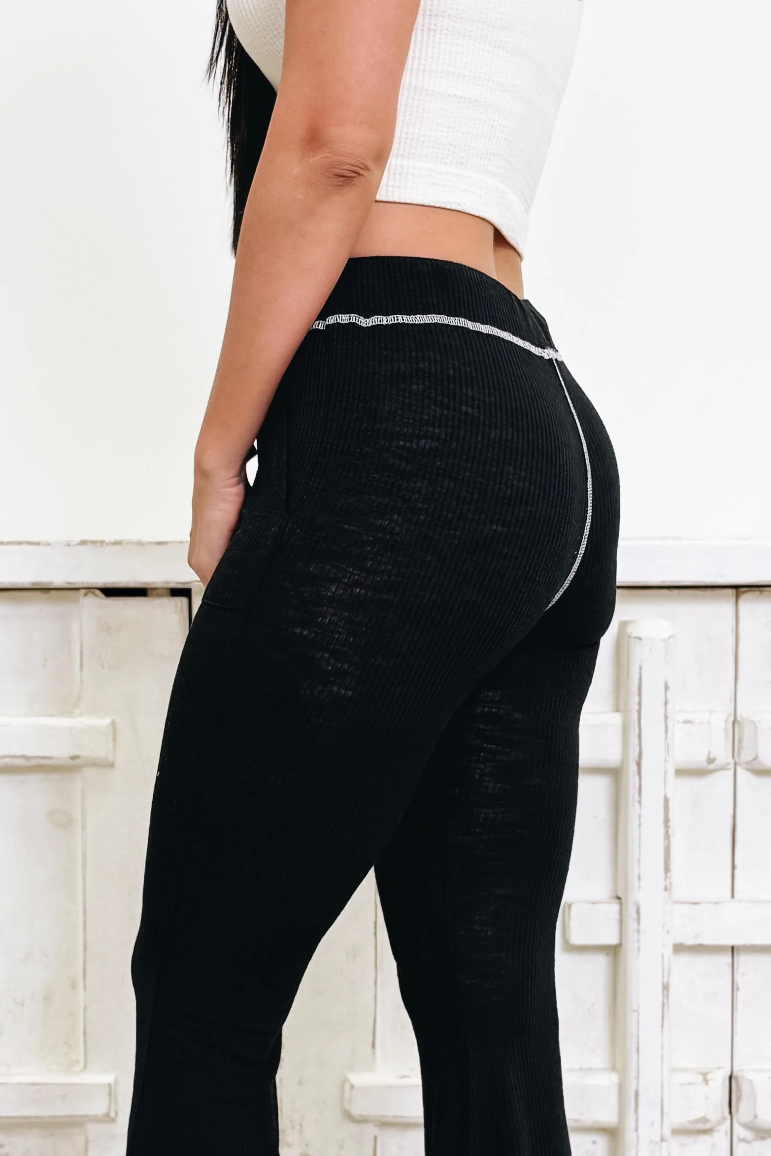 Fancy Stance Pants - Black - Image 2