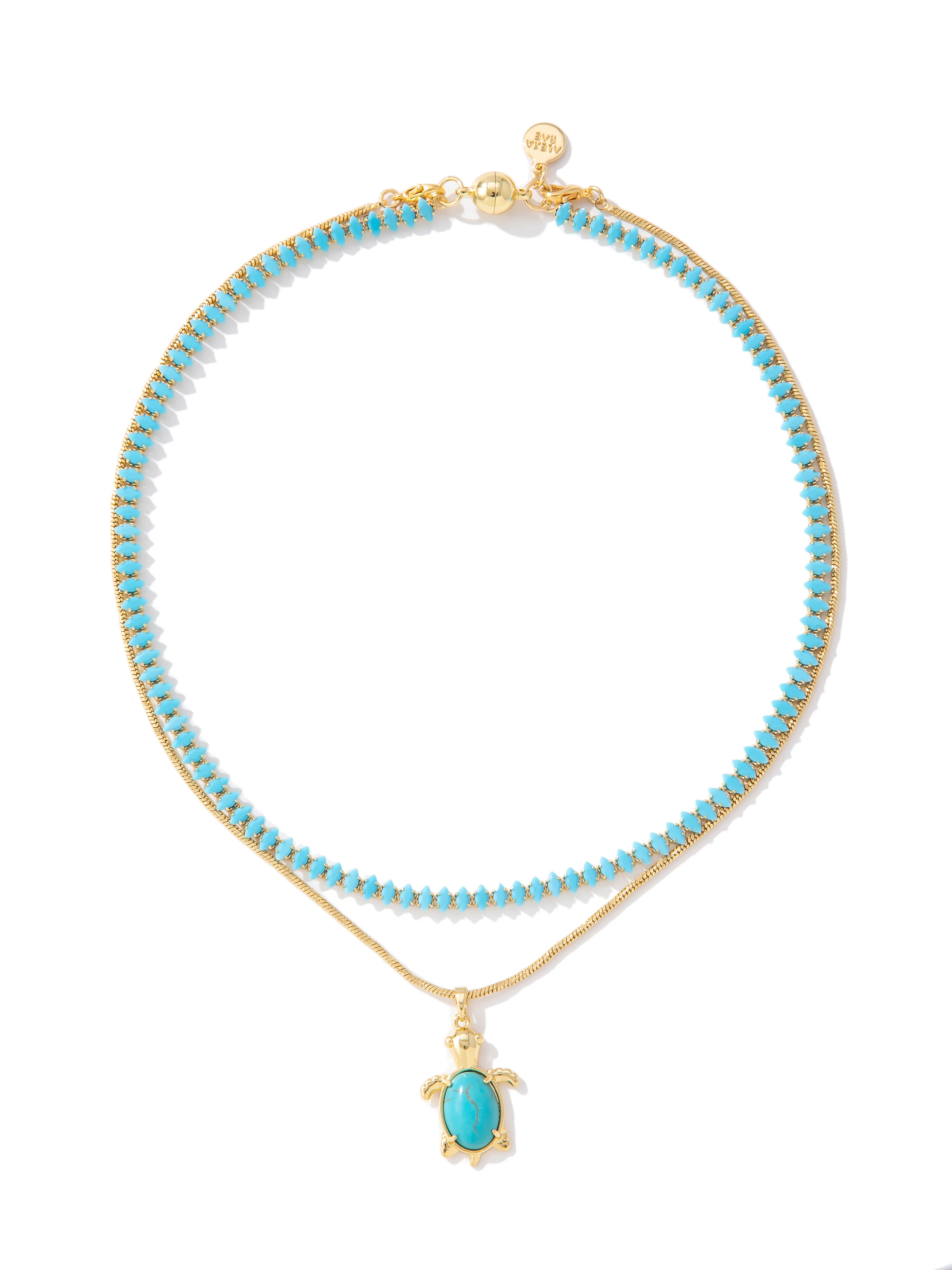 Turtle Beach Necklace - Turquoise - Image 2