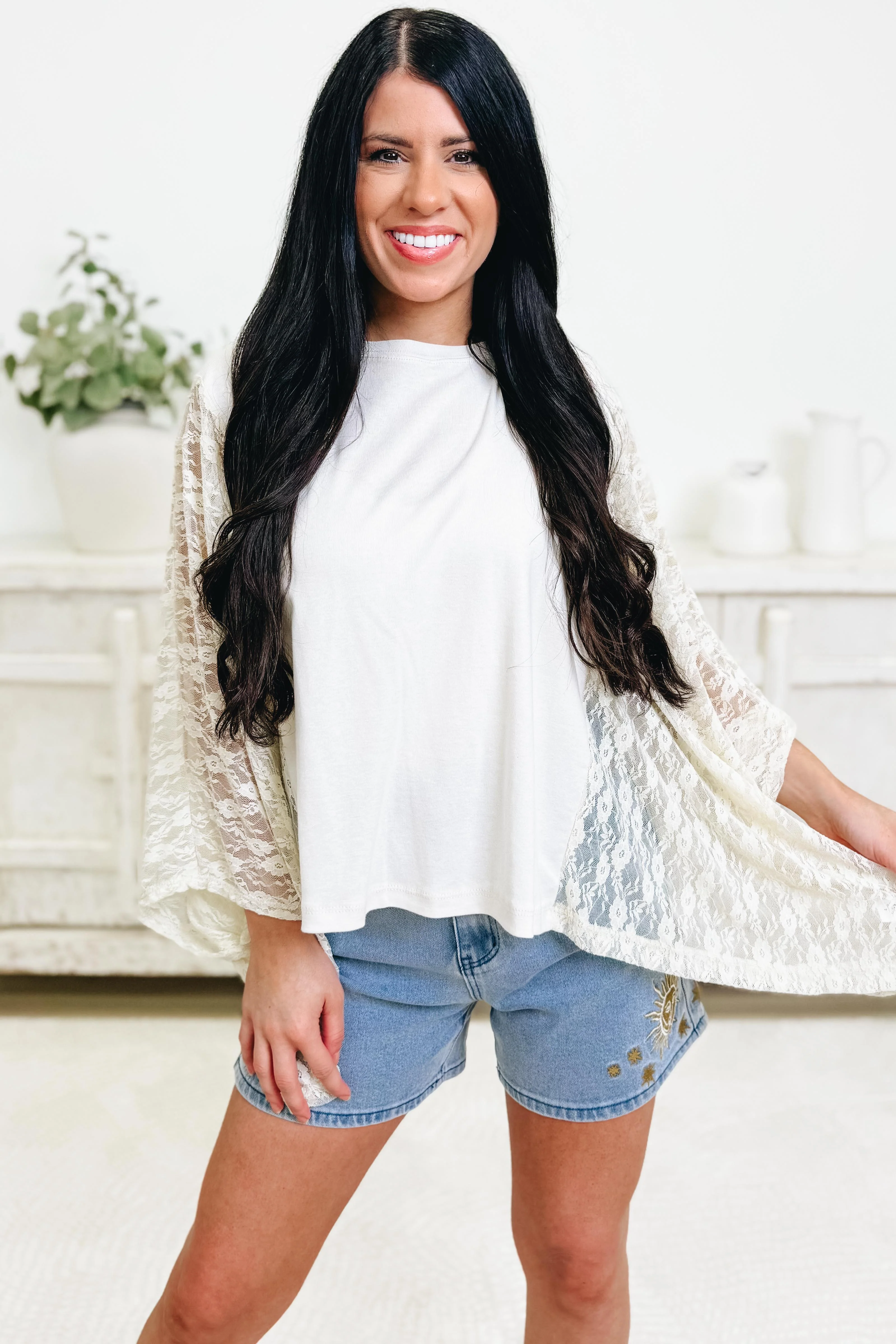 Willing & Able Lace Top - 3 Colors!